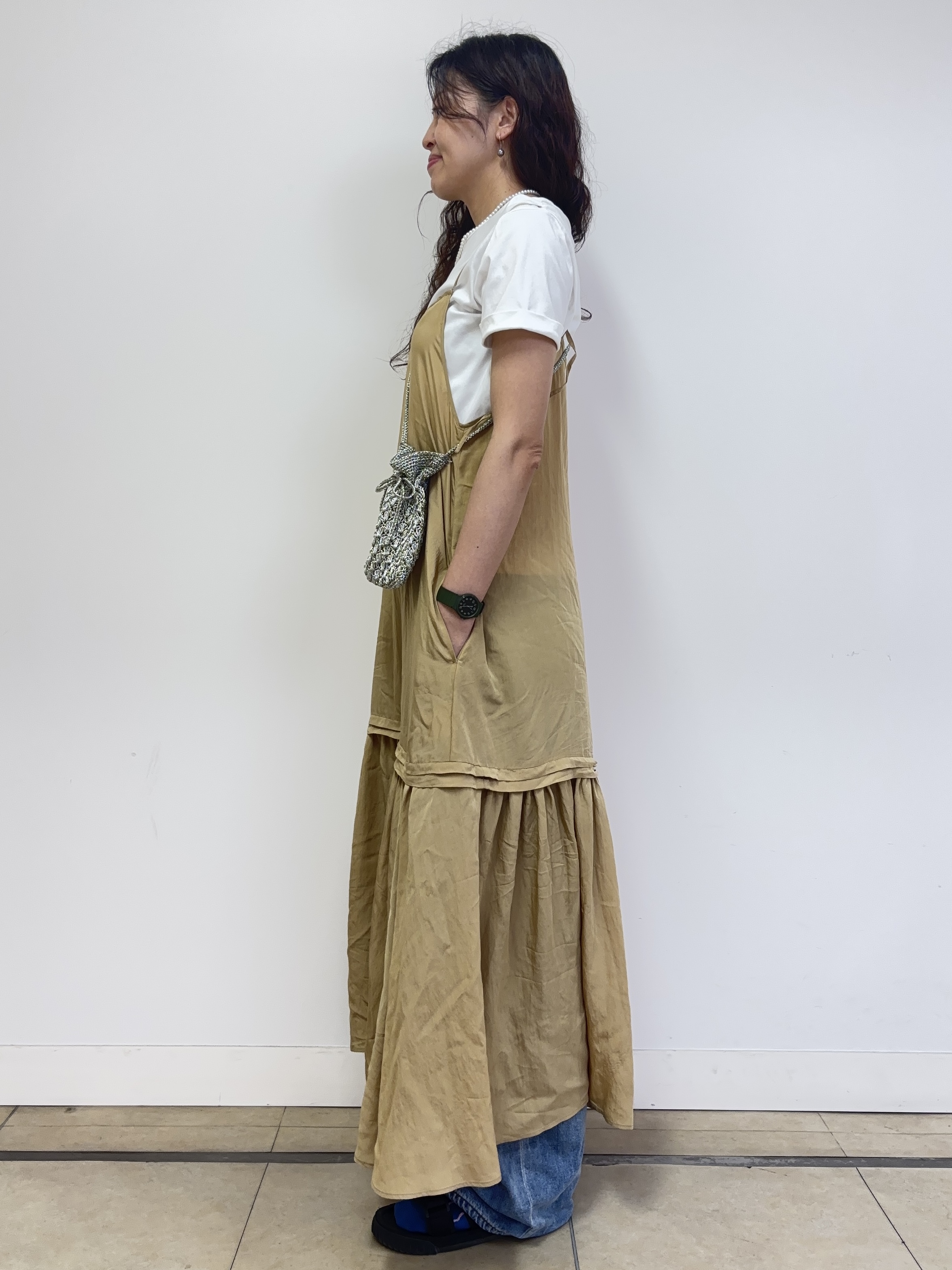 Harukaさんの「DRESSTERIOR｜【接触冷感／抗菌防臭／消臭】アイスクリアコットン ターンナップT」を使ったコーディネート