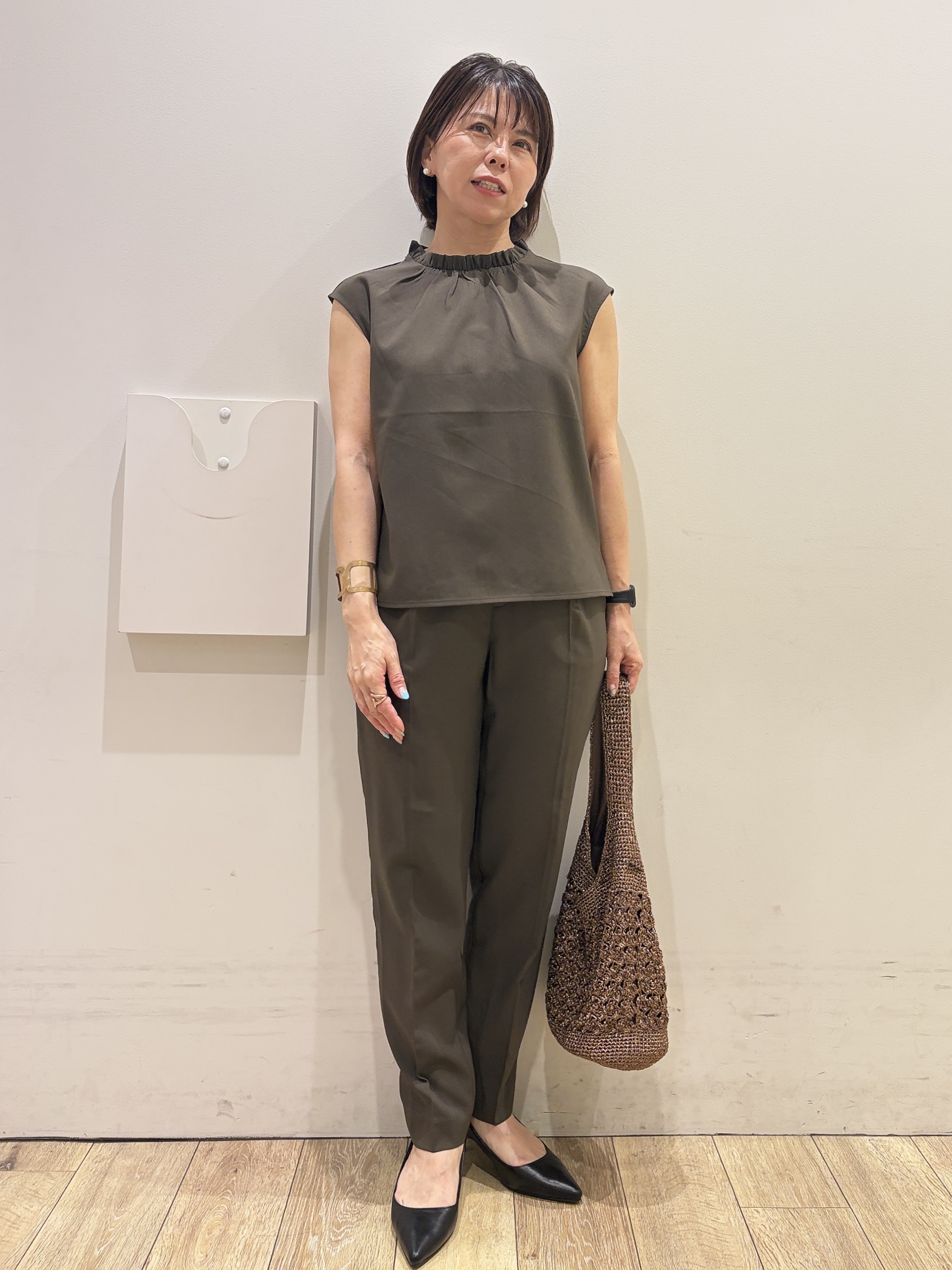YUKOさんの「index｜クロスオーバルメタルリング」を使ったコーディネート