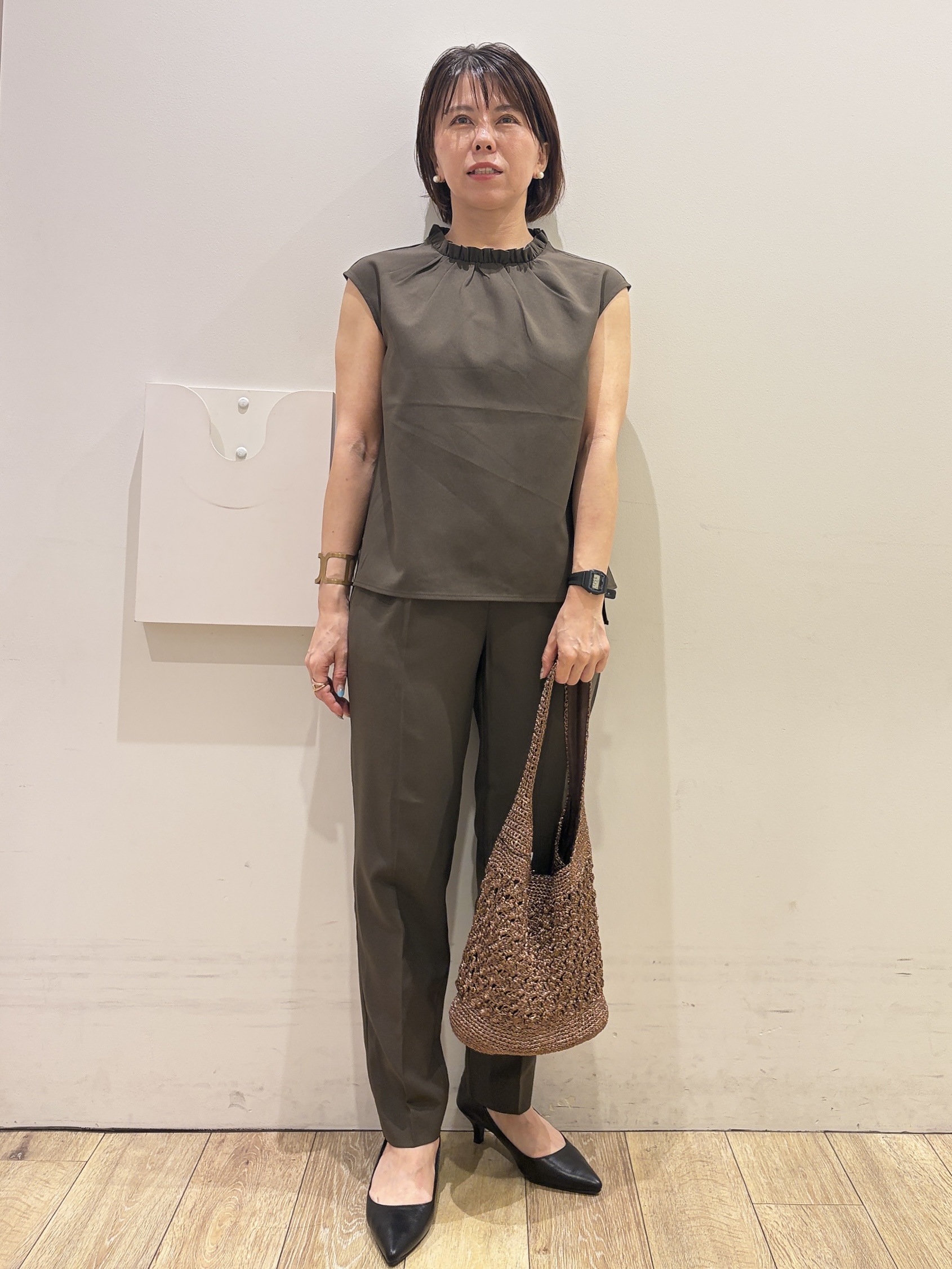 YUKOさんの「index｜クロスオーバルメタルリング」を使ったコーディネート