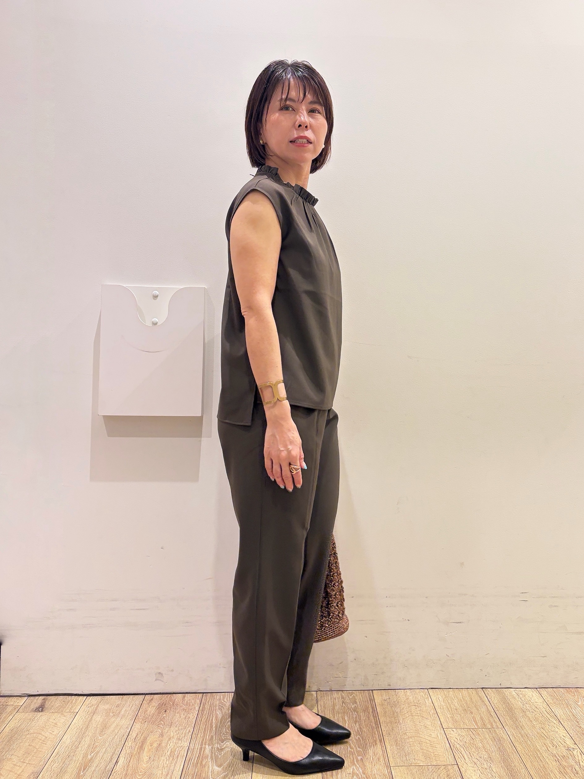 YUKOさんの「index｜クロスオーバルメタルリング」を使ったコーディネート