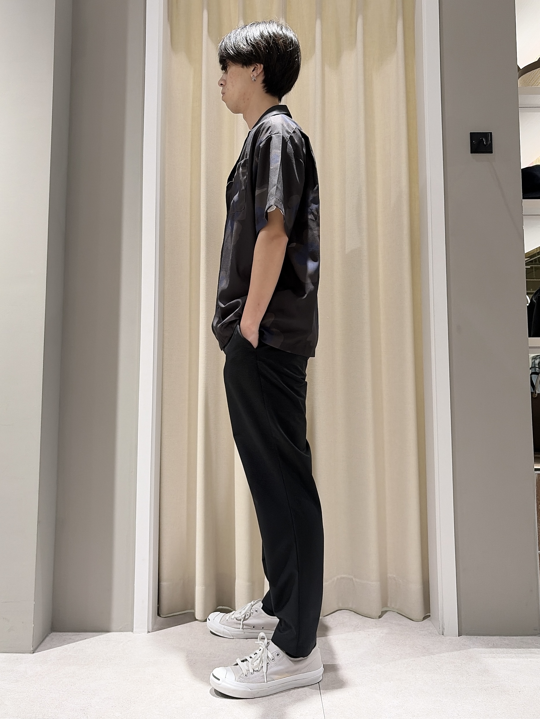 ryogoさんの「Dessin｜【洗える】ボタニカル柄プリントシャツ」を使ったコーディネート
