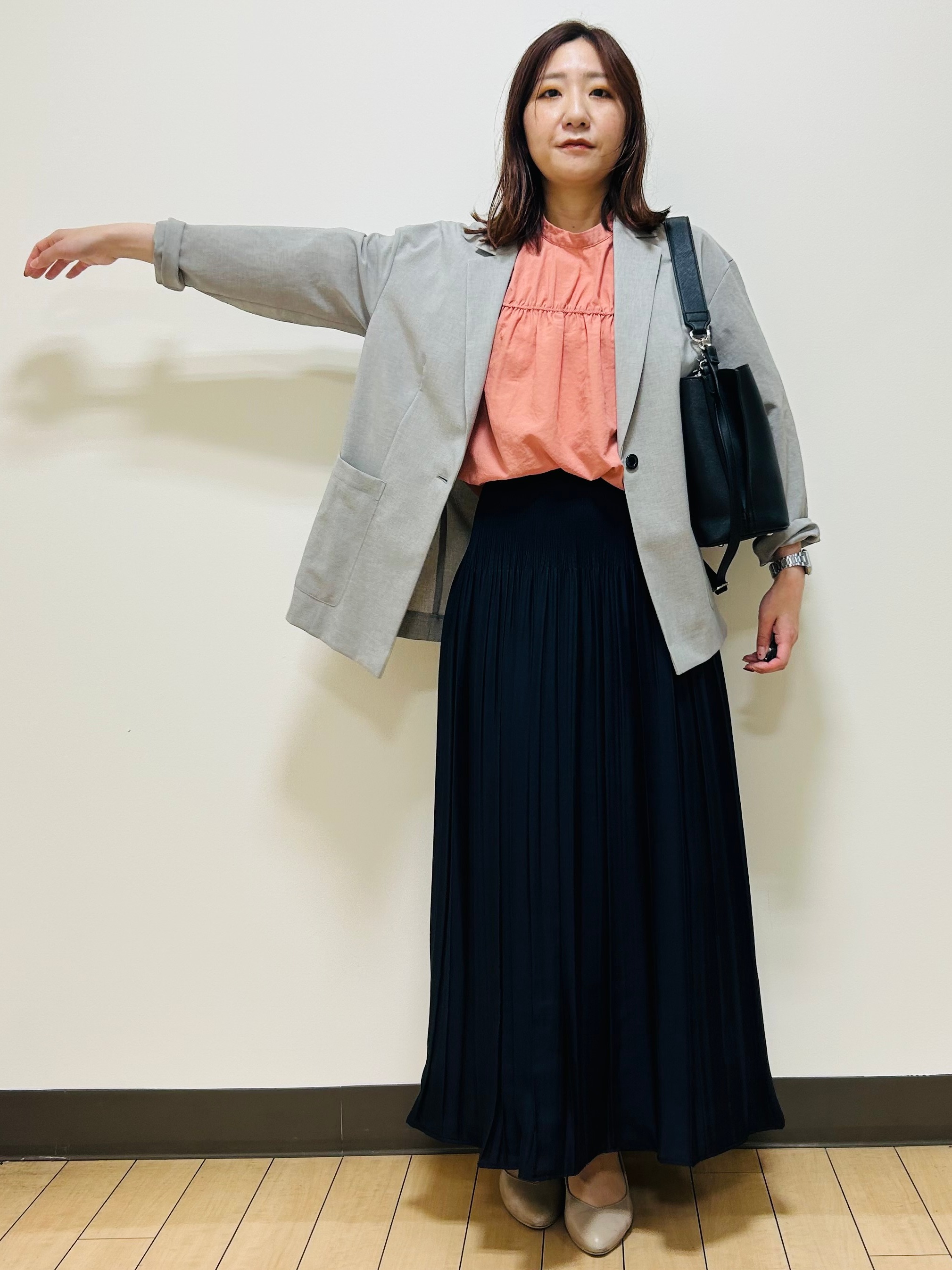 miiiさんの「Reflect｜【SS-4Lサイズ／接触冷感／シワになりにくい】リラクシーテーラードジャケット」を使ったコーディネート