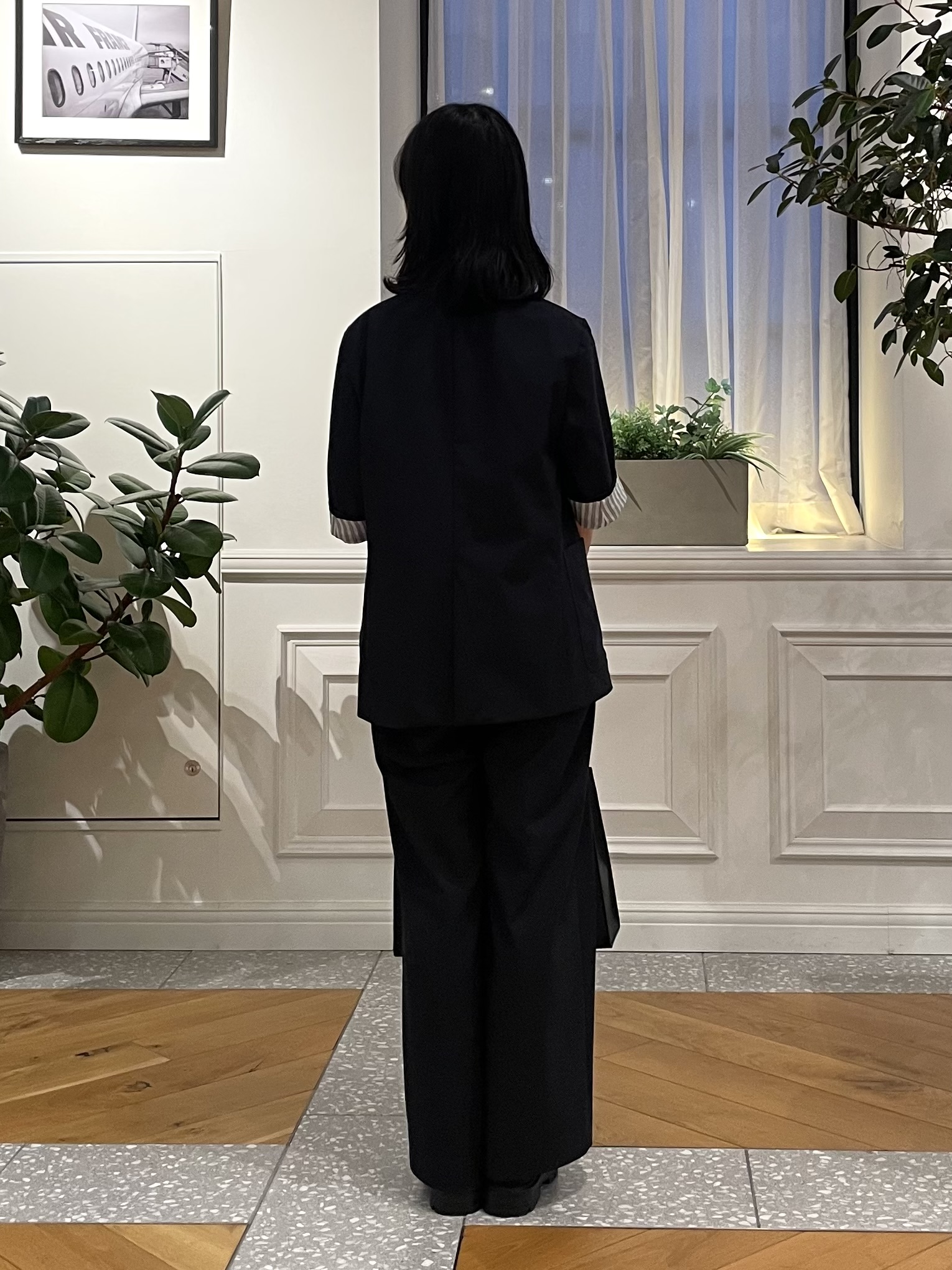 Lilyさんの「DRESSTERIOR｜【接触冷感/セットアップ可】 2WAYストレッチスリークオータージャケット」を使ったコーディネート