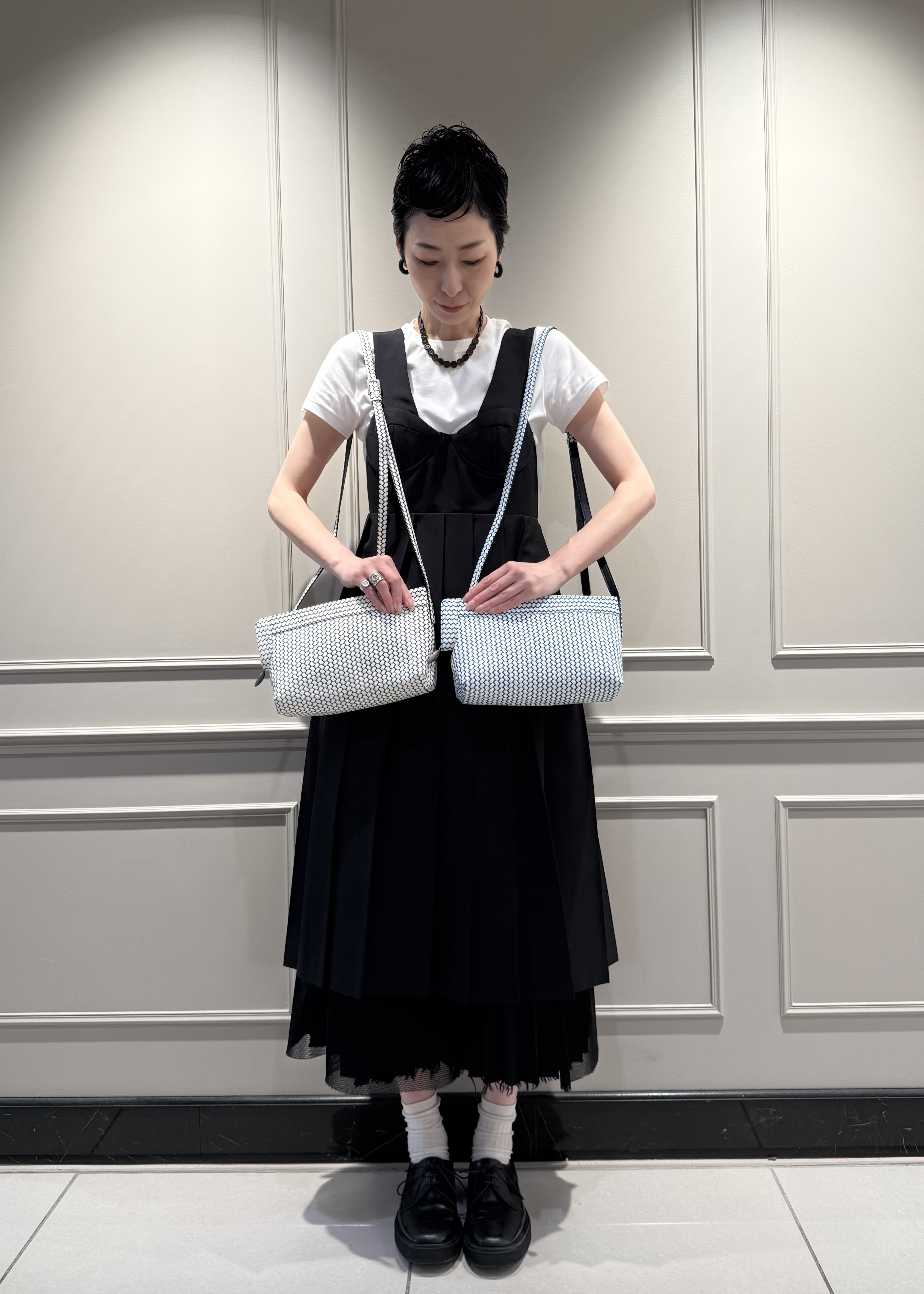 Kさんの「HIROKO HAYASHI｜OTTICA（オッティカ）ショルダーバッグ」を使ったコーディネート