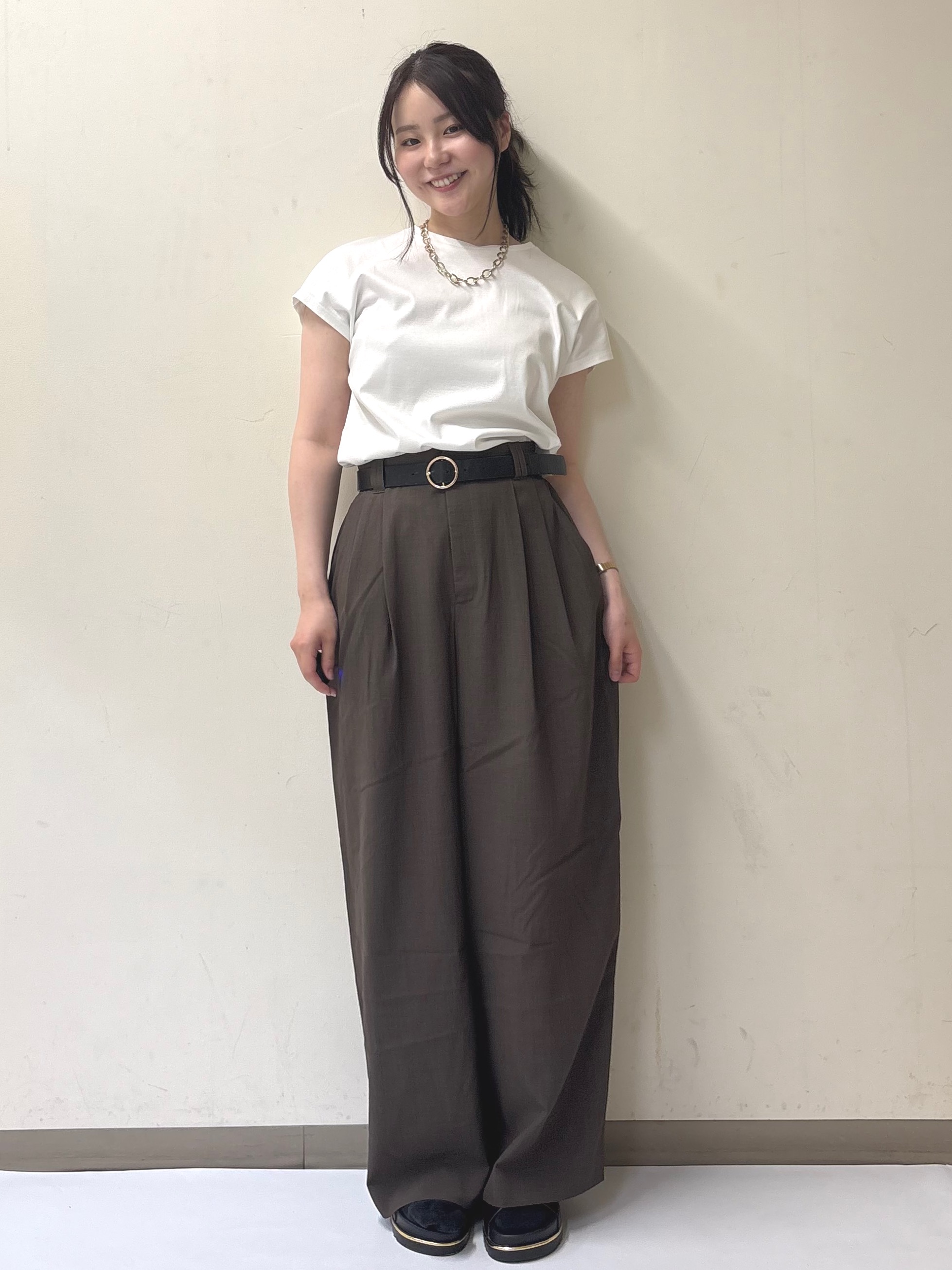 幕田里咲さんの「OPAQUE.CLIP｜メッシュテーラードジャケット【洗濯機OK】」を使ったコーディネート