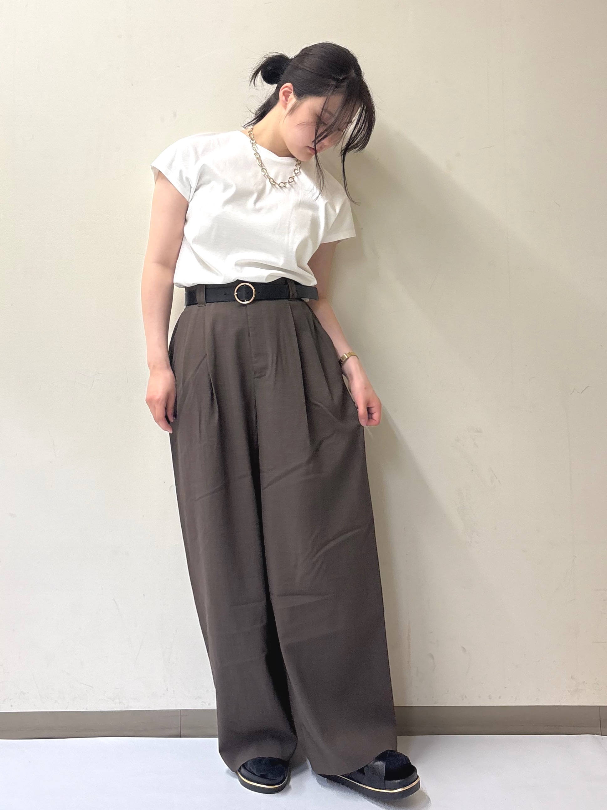 幕田里咲さんの「OPAQUE.CLIP｜メッシュテーラードジャケット【洗濯機OK】」を使ったコーディネート