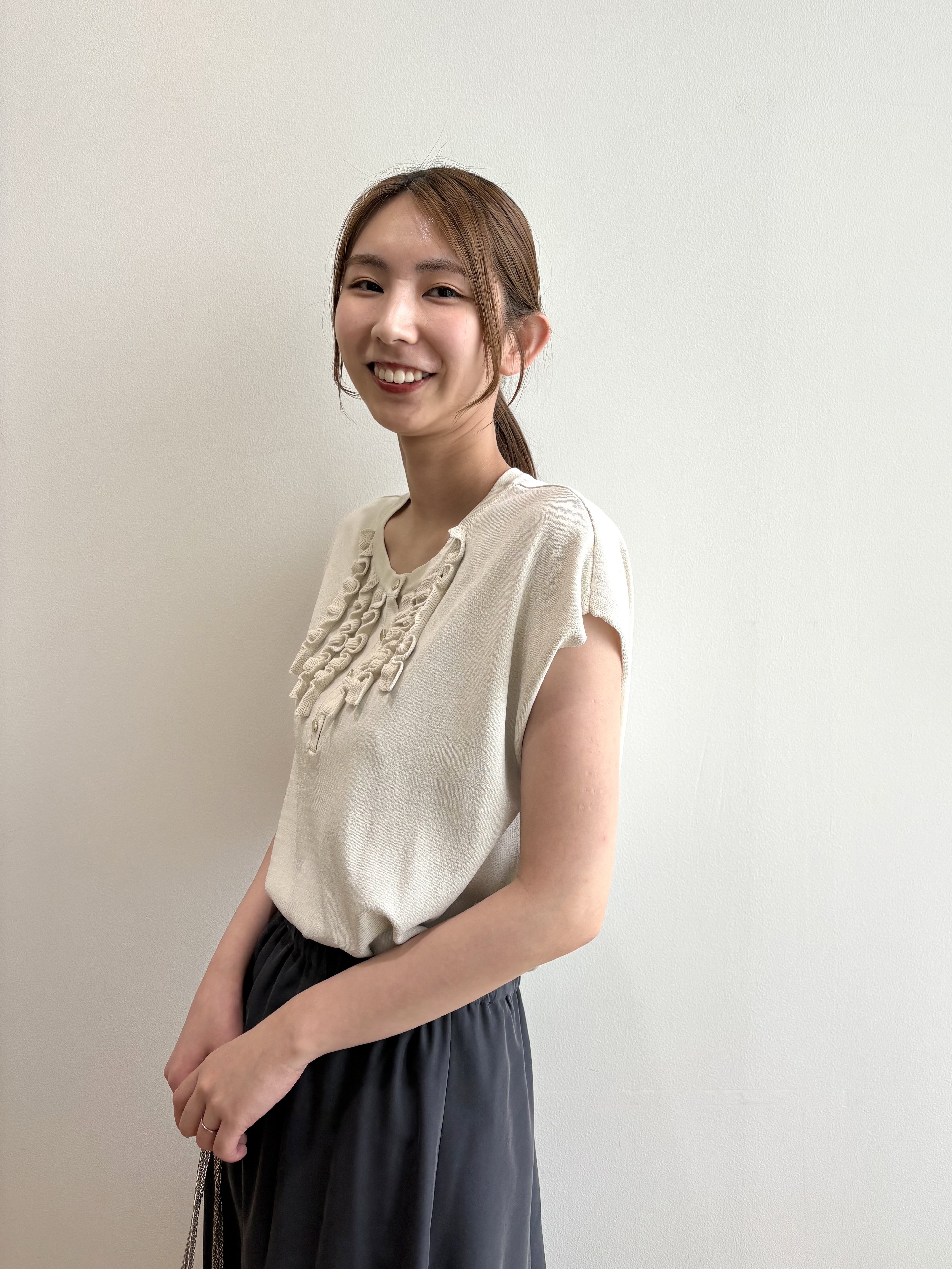 めぐさんの「OPAQUE.CLIP｜【ワンタッチ／低反発】アンクルストラップサンダル」を使ったコーディネート