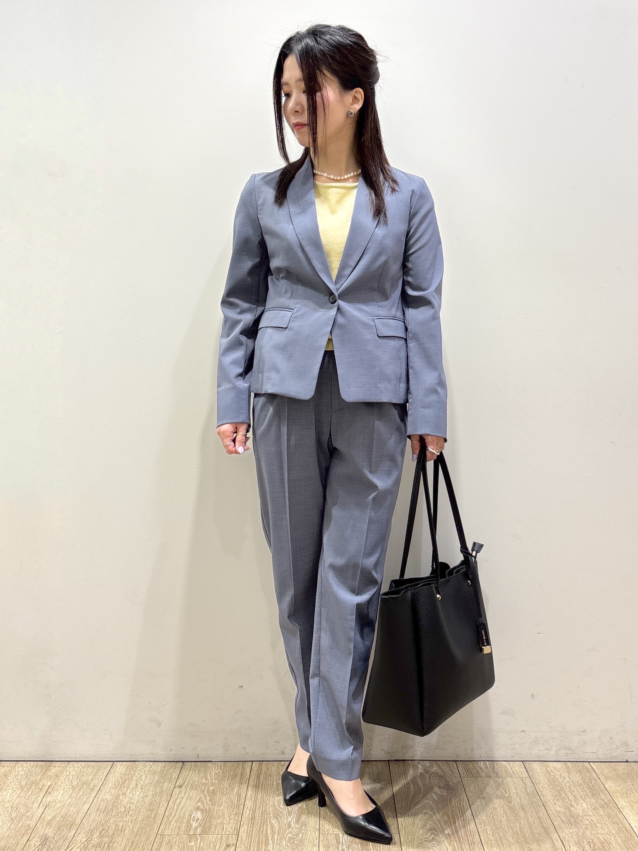 mameさんの「index｜【接触冷感／吸水速乾】セットアップ対応ストレッチテーラードジャケット《イージーアイロン／洗濯機OK／」を使ったコーディネート