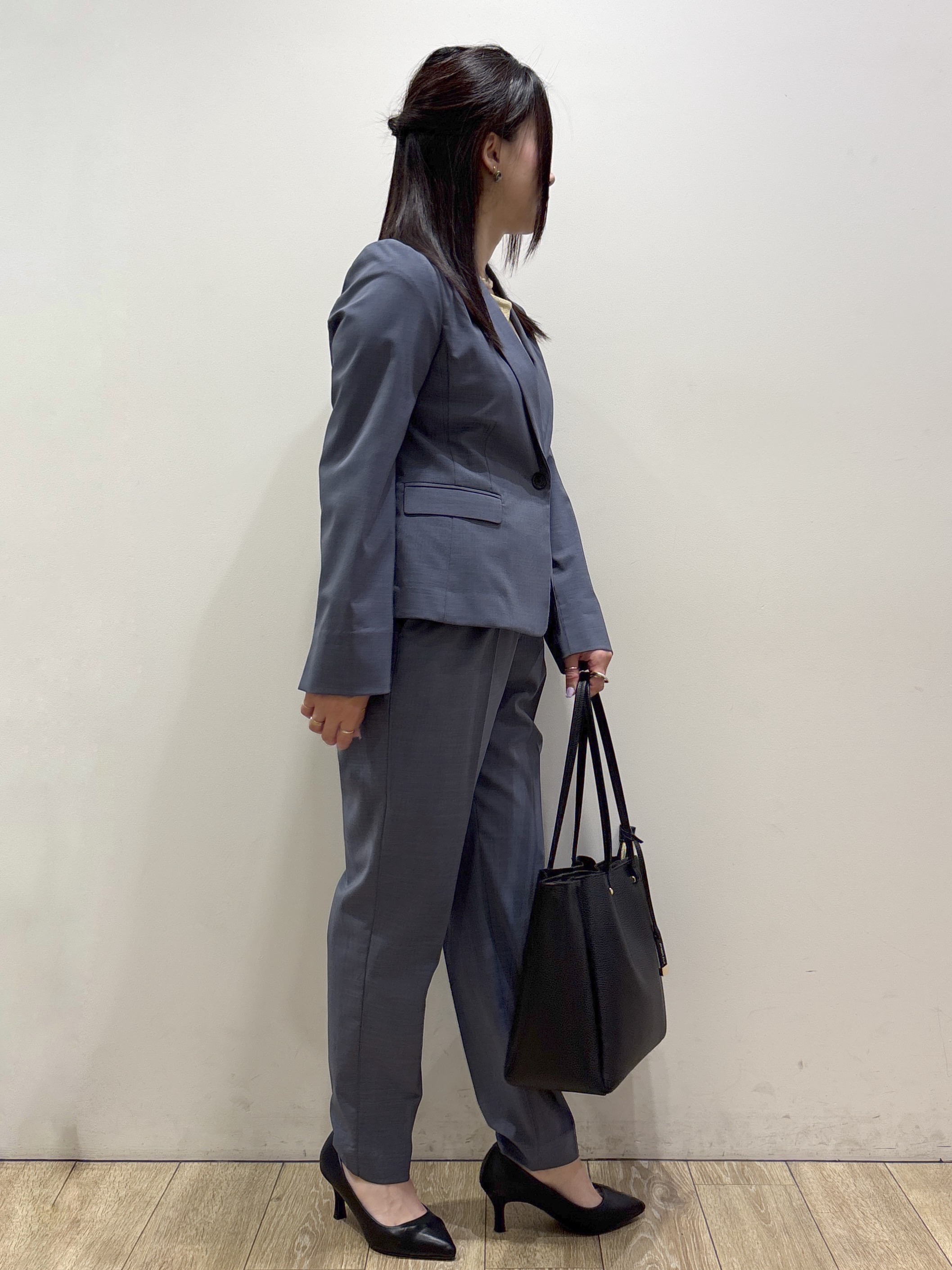 mameさんの「index｜【接触冷感／吸水速乾】セットアップ対応ストレッチテーラードジャケット《イージーアイロン／洗濯機OK／」を使ったコーディネート