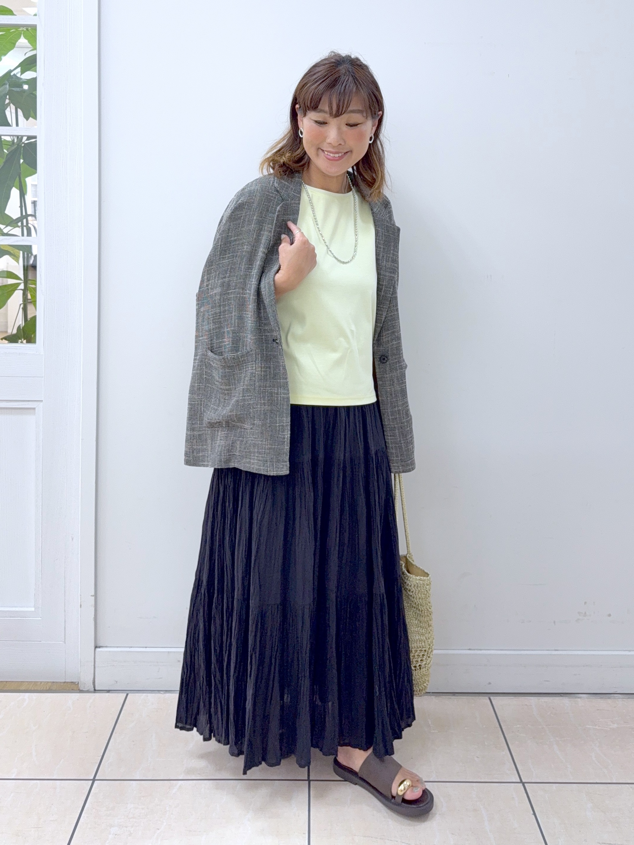 Osawaさんの「Dessin｜【洗える】エアリーテーラードジャケット」を使ったコーディネート