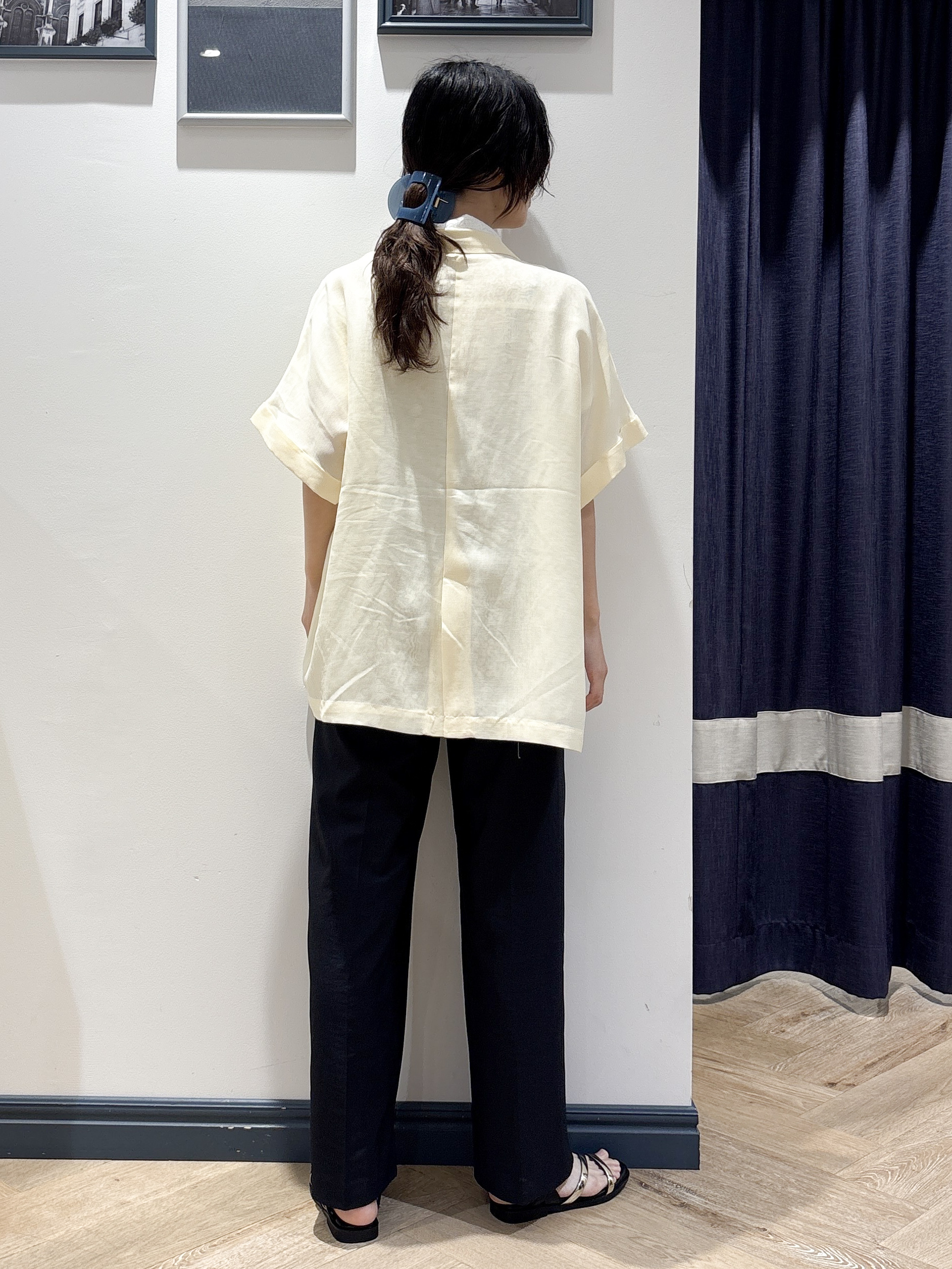 ayakaさんの「grove｜【洗濯機OK・ひんやり/SETUP可】シワになりにくいハーフスリーブジャケット」を使ったコーディネート