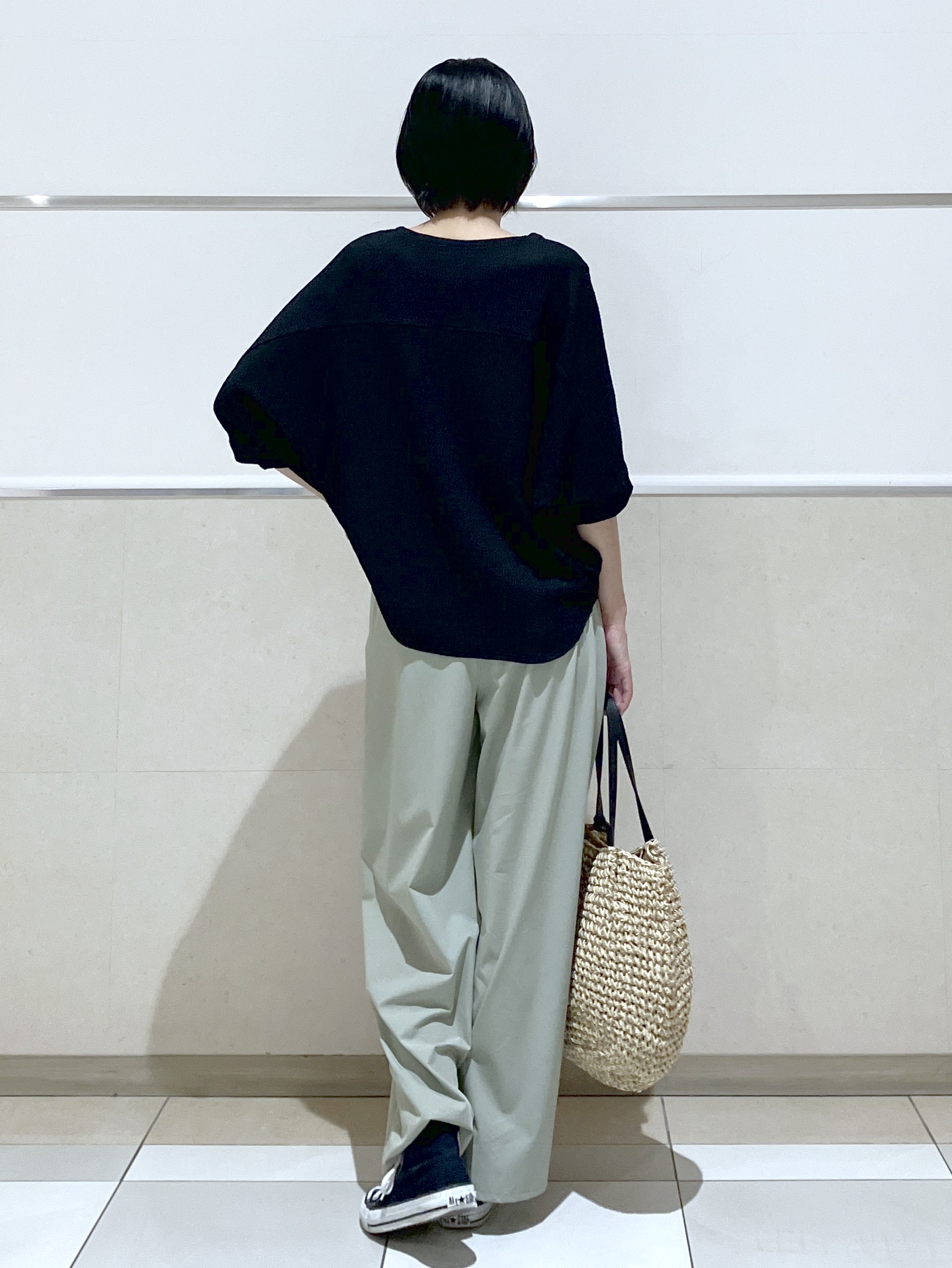 eriko さんの「Dessin｜シュリンクジャージ カットソー」を使ったコーディネート