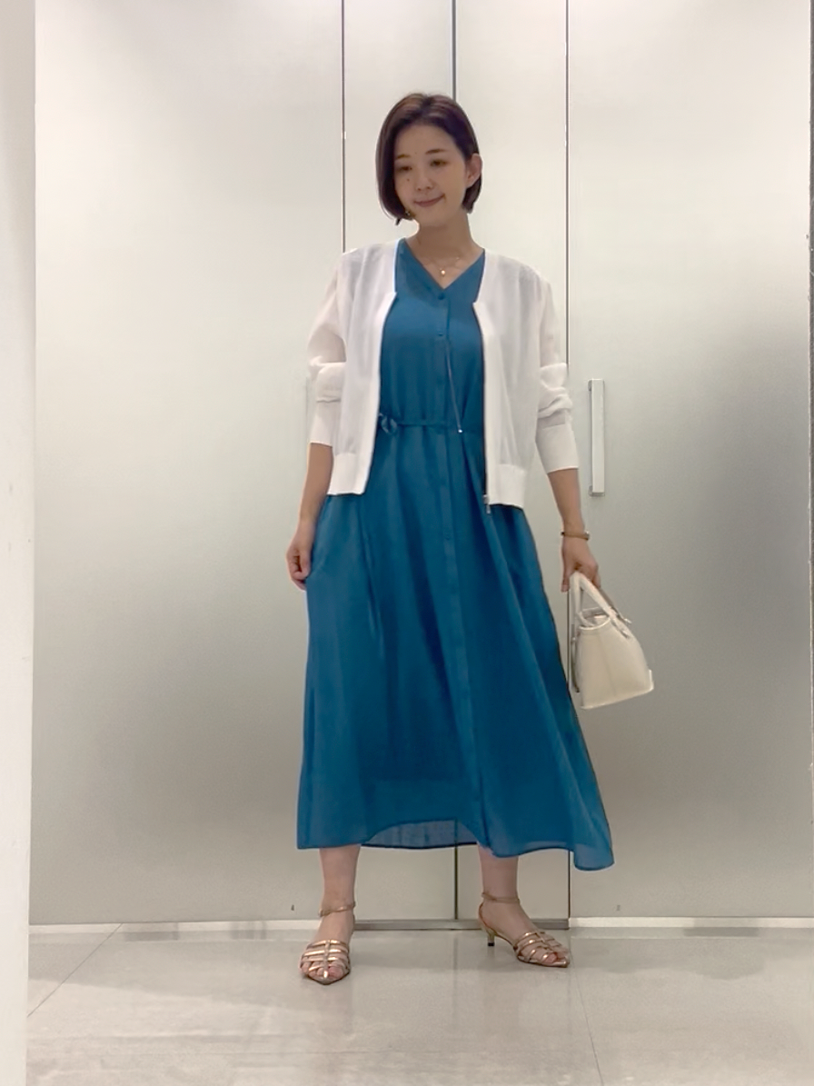 まどかさんの「UNTITLED｜【アンサンブル可/日除け・冷房対策】シアーレーヨンZIPカーディガン」を使ったコーディネート
