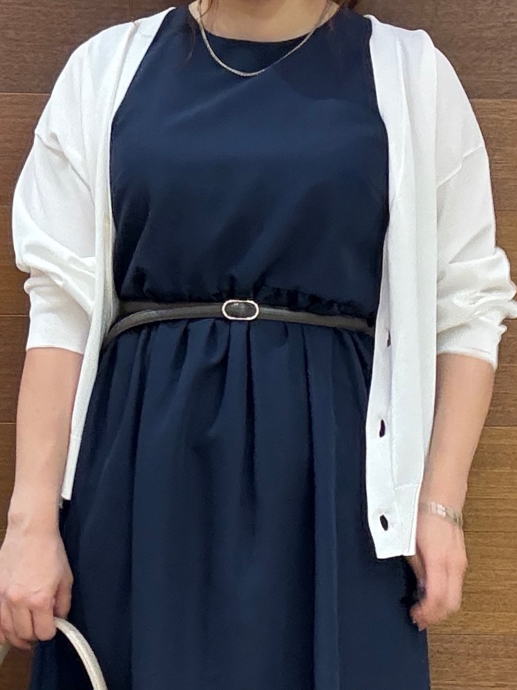 maichiさんの「OPAQUE.CLIP｜【UV／接触冷感】Vネックリラクシーニットカーディガン《洗濯機OK／抗ピル》」を使ったコーディネート
