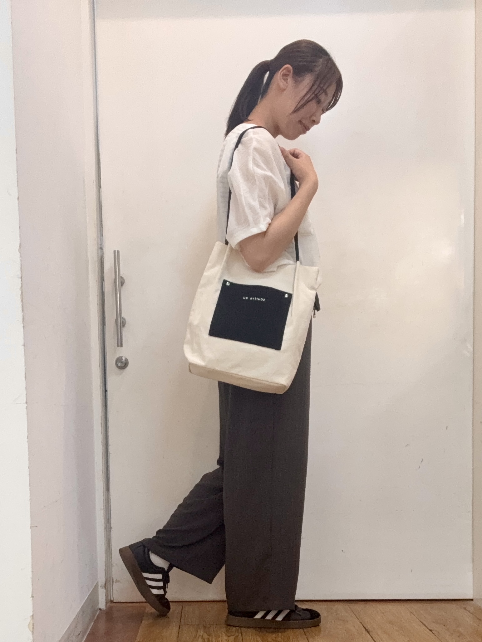 Karinさんの「SHOO･LA･RUE｜シアーワッシャーポケドルマン」を使ったコーディネート