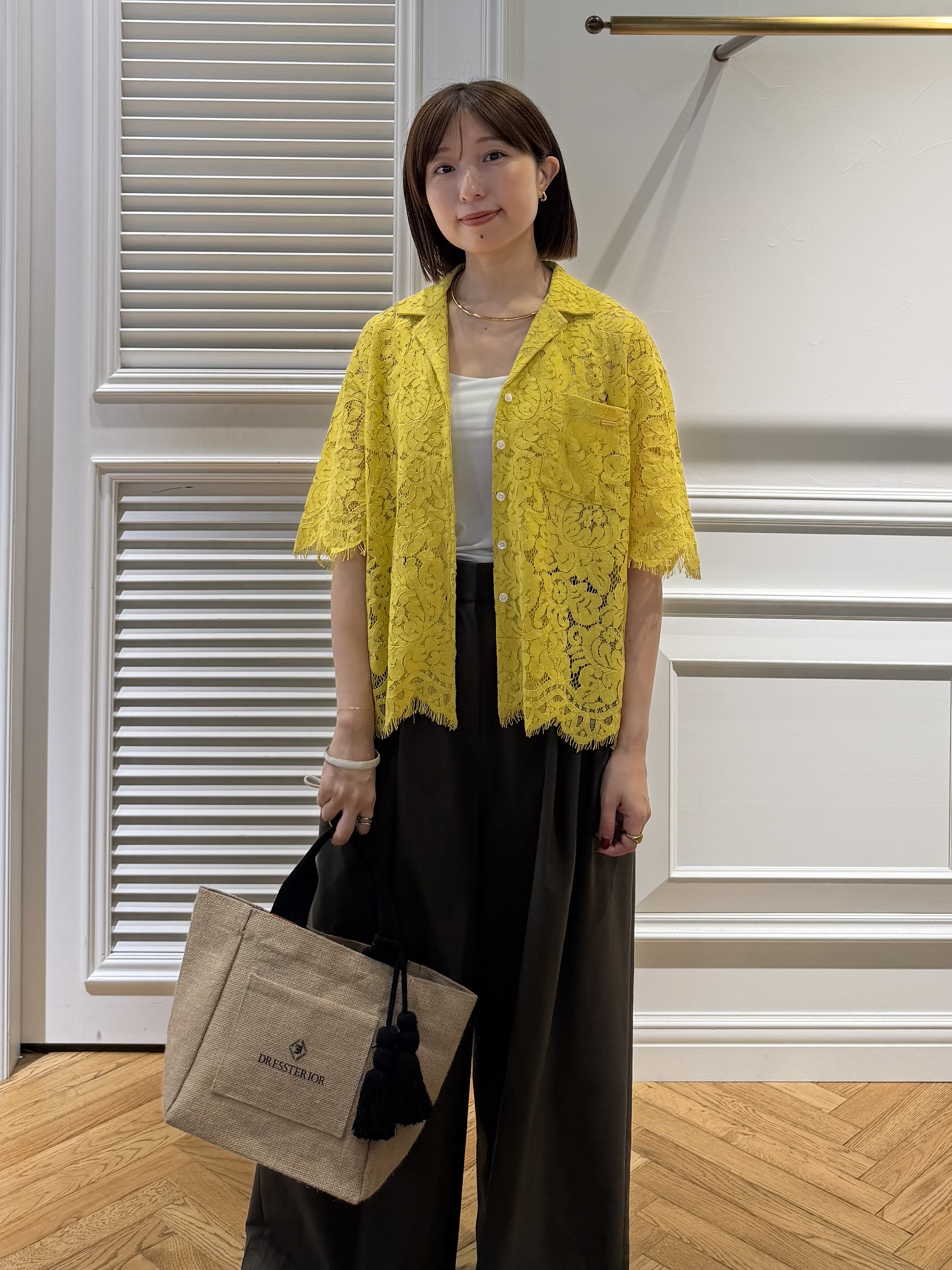 つじ まこさんの「DRESSTERIOR｜コードレースブラウス」を使ったコーディネート