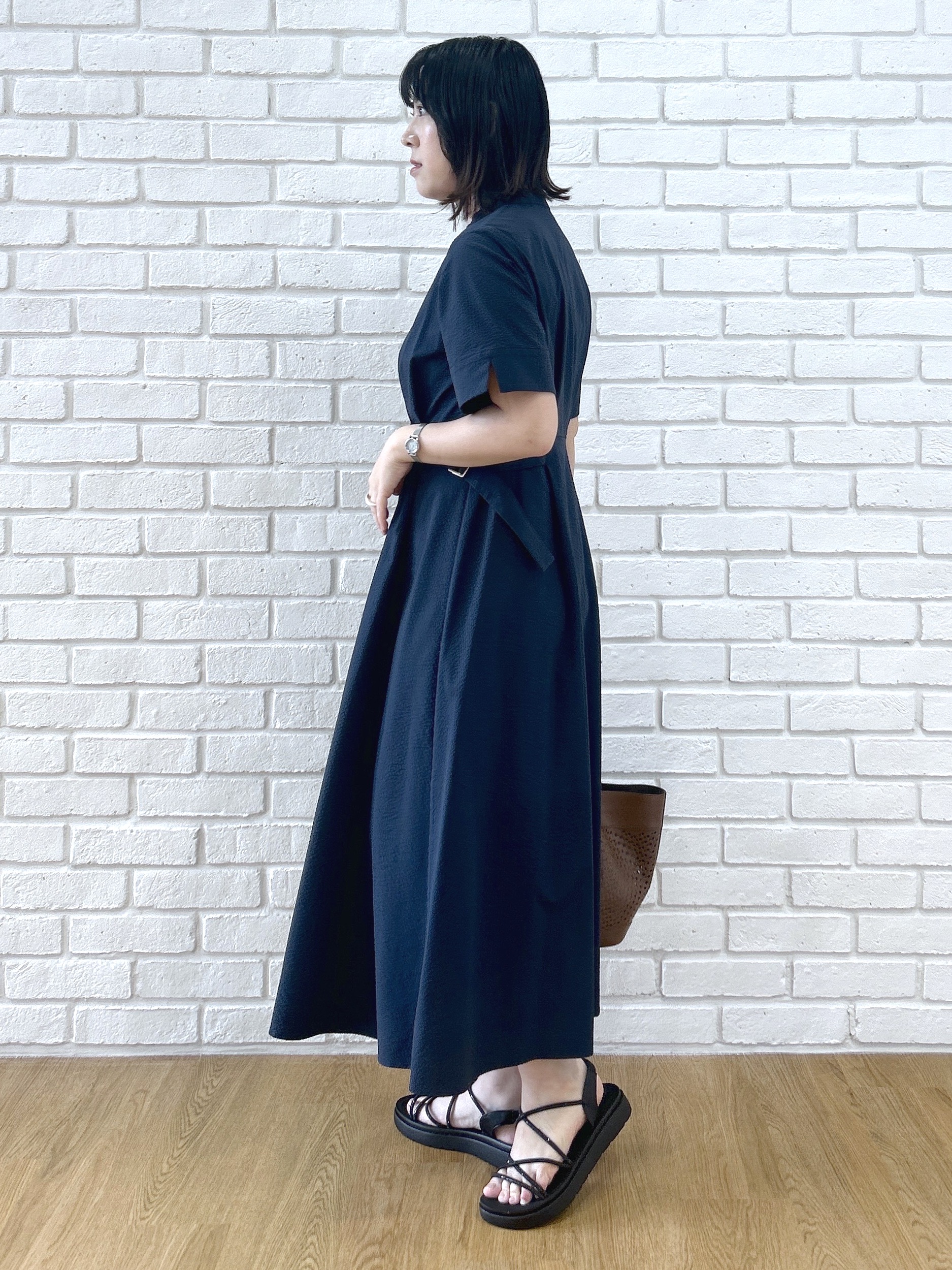 Hirokaさんの「grove｜パンチングポーチ付きトート」を使ったコーディネート
