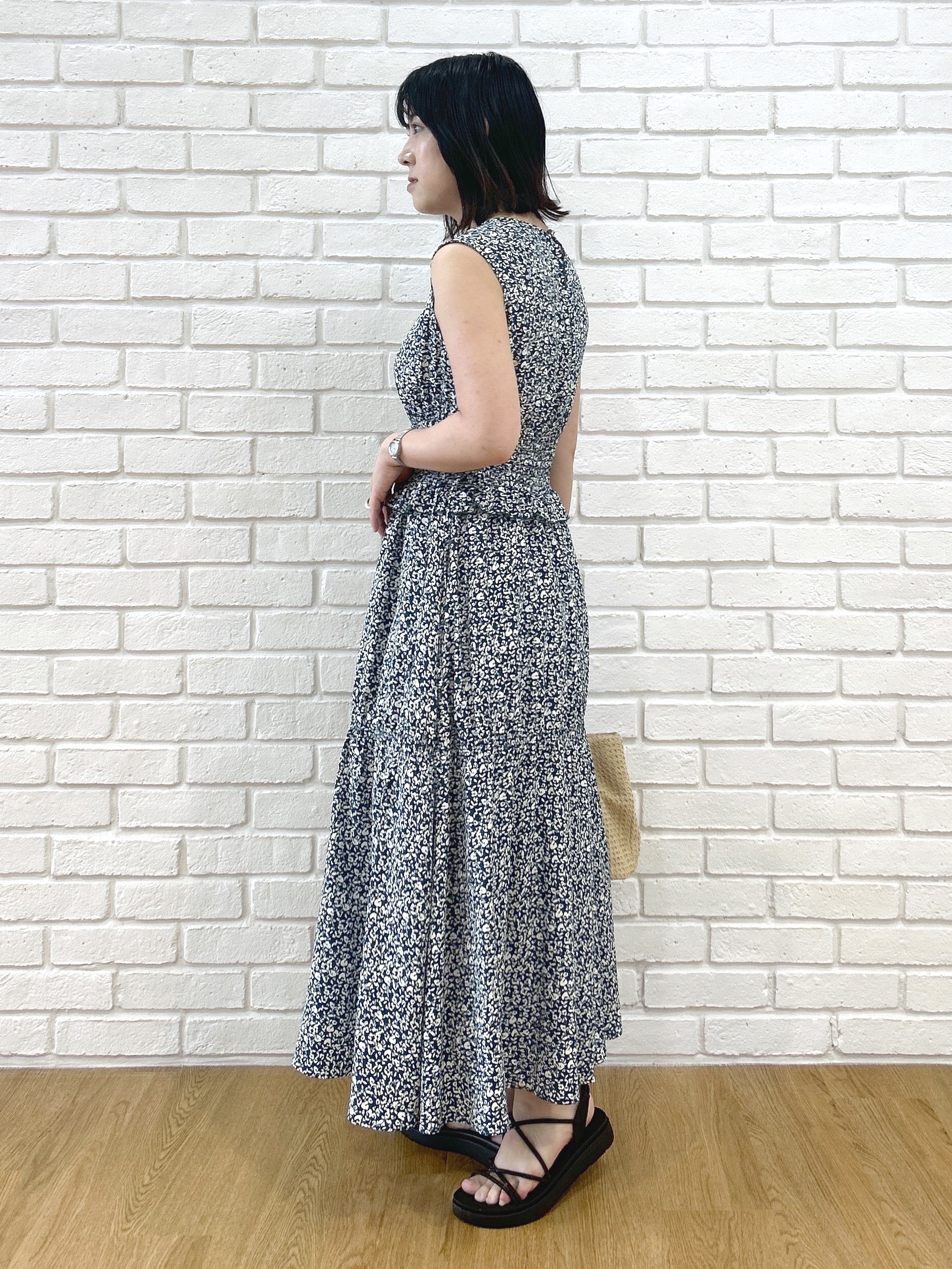 Hirokaさんの「grove｜タックタッセルPP2WAYトート」を使ったコーディネート