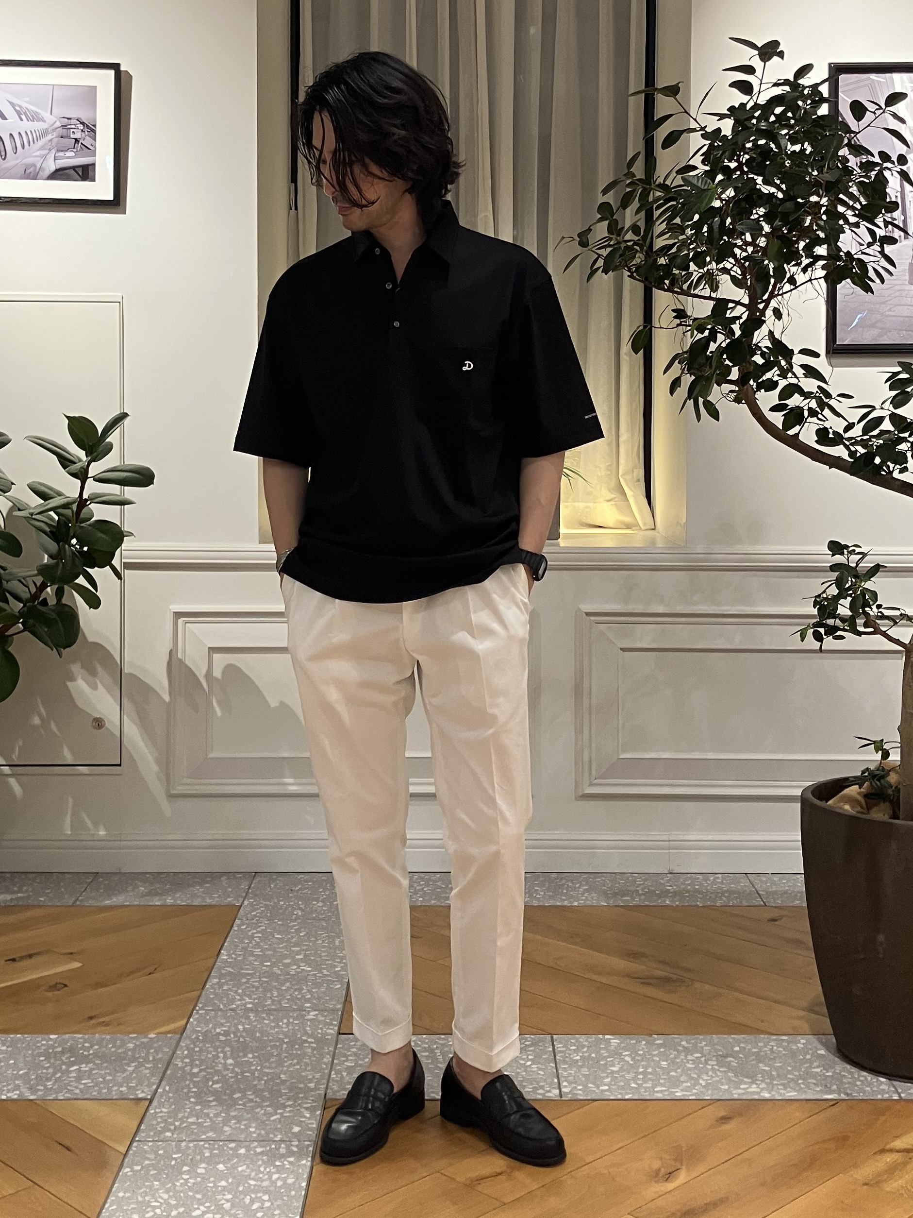 junyaさんの「DRESSTERIOR｜【接触冷感/抗菌防臭/消臭/Safari5月号掲載】ICE CLEAR COTTON オーバーフィッ」を使ったコーディネート