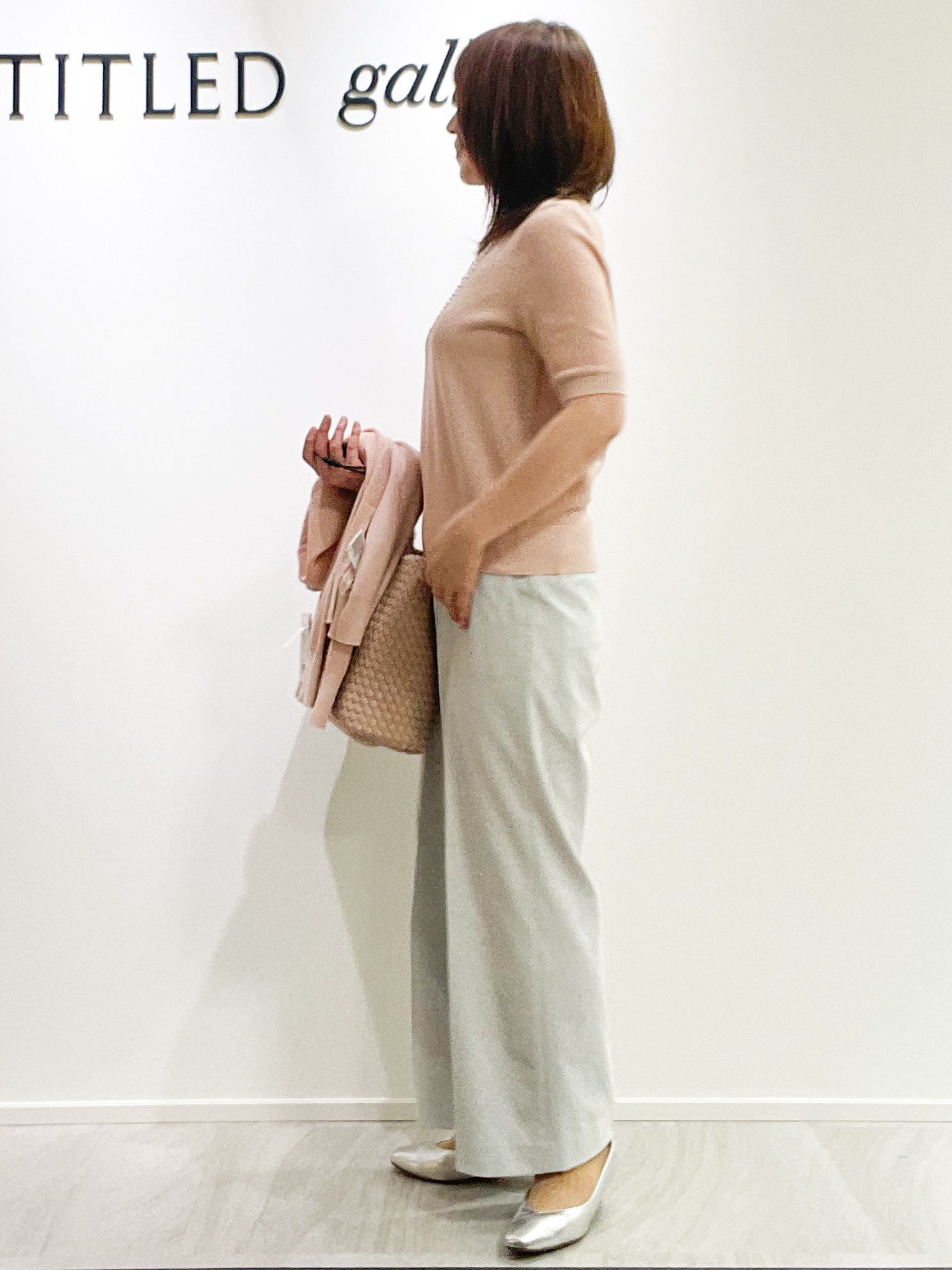 めいさんの「UNTITLED｜【アンサンブル可】ラメ混クルーネックプルオーバー」を使ったコーディネート