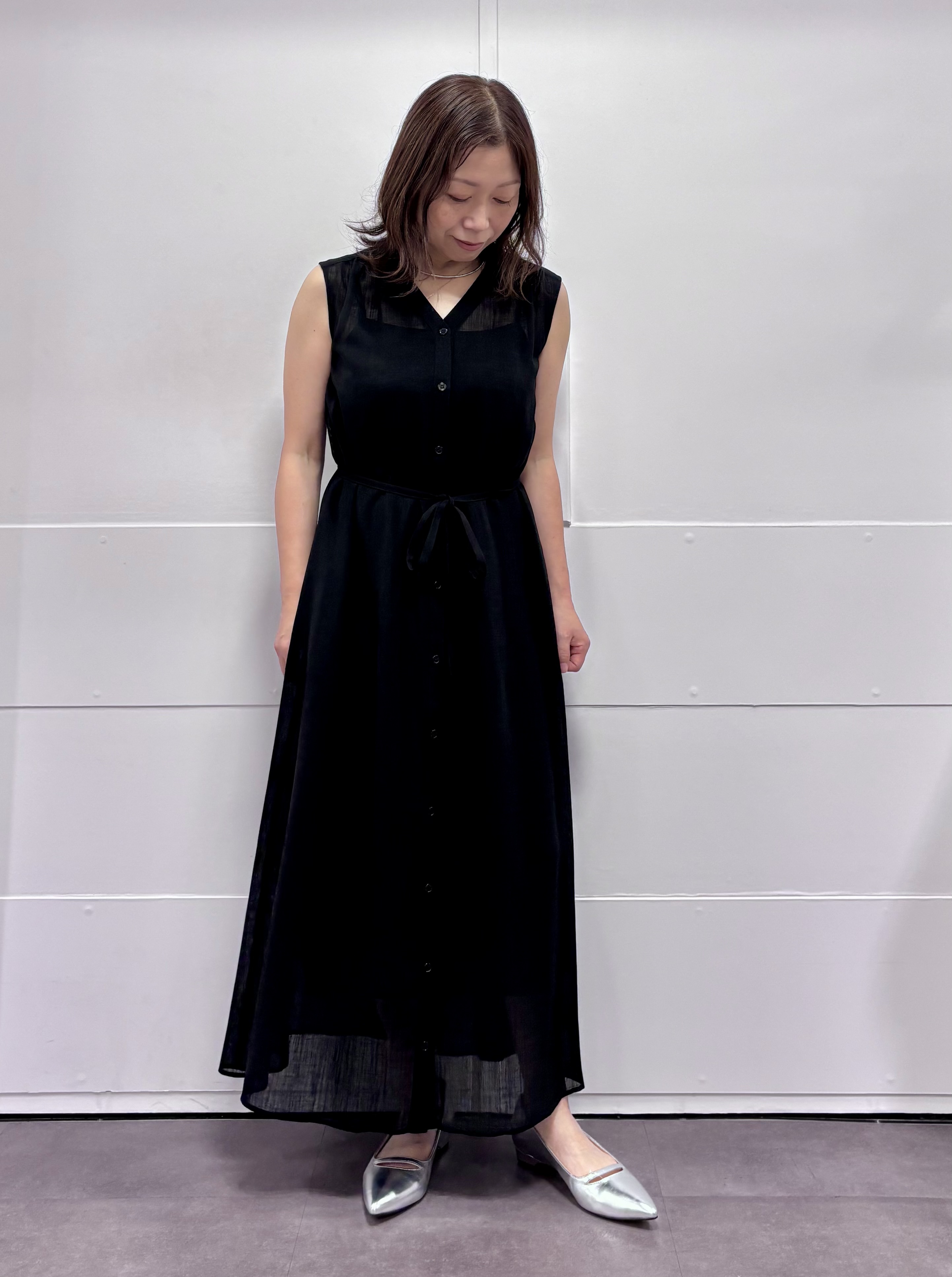 TOKOさんの「UNTITLED｜ドライタッチ5分袖カーディガン」を使ったコーディネート