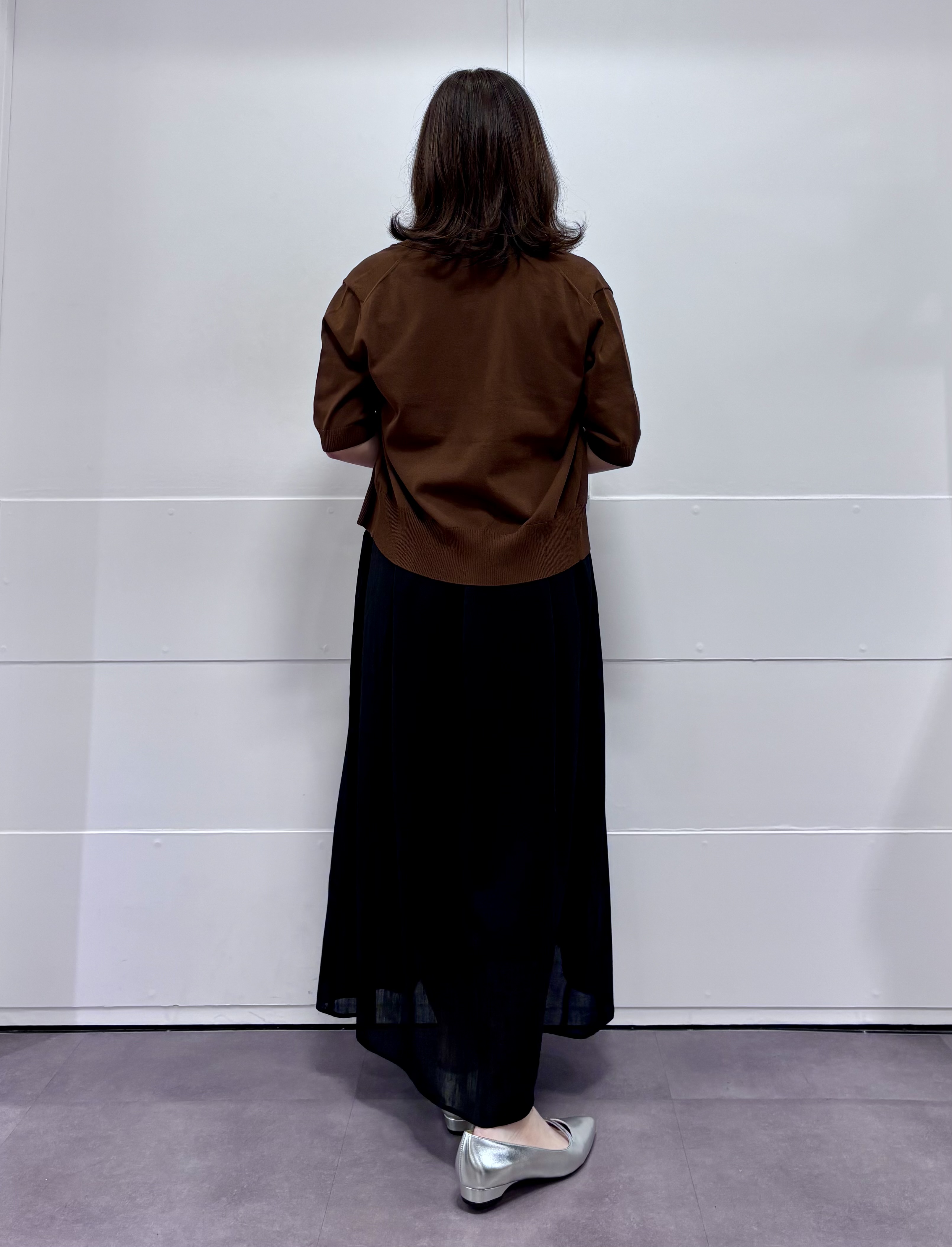 TOKOさんの「UNTITLED｜ドライタッチ5分袖カーディガン」を使ったコーディネート