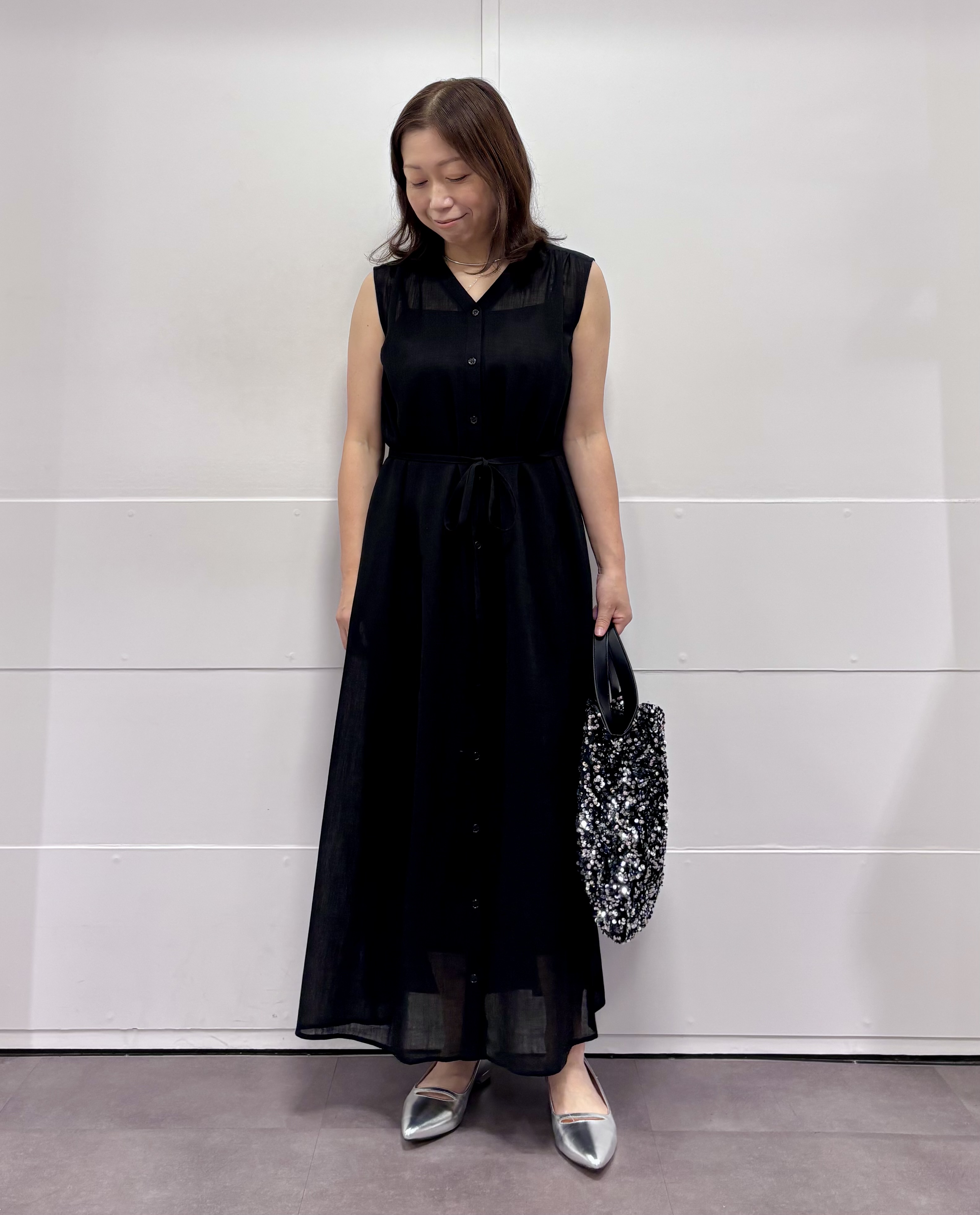 TOKOさんの「UNTITLED｜ドライタッチ5分袖カーディガン」を使ったコーディネート