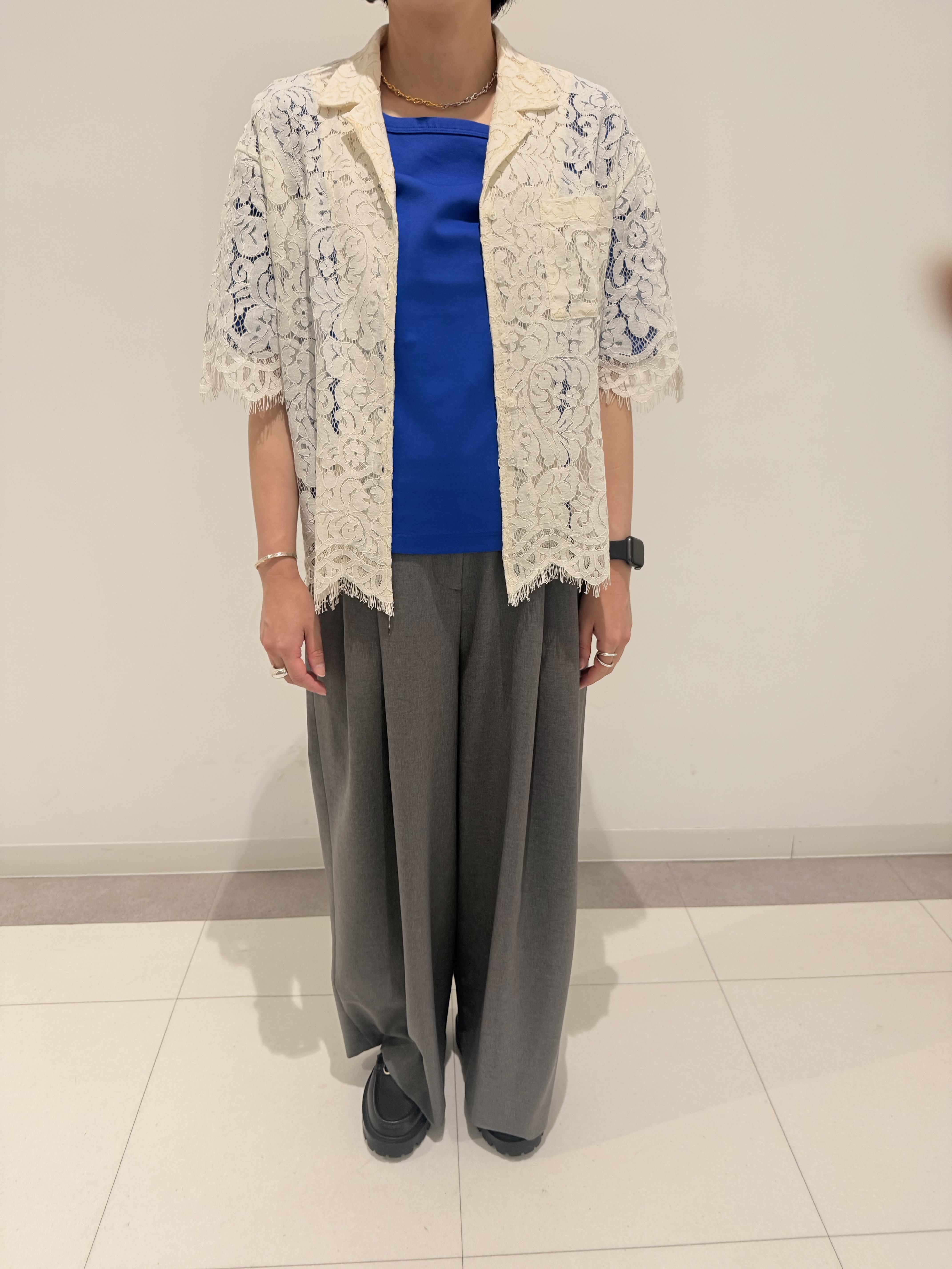 MIYAKAWAさんの「DRESSTERIOR｜コードレースブラウス」を使ったコーディネート