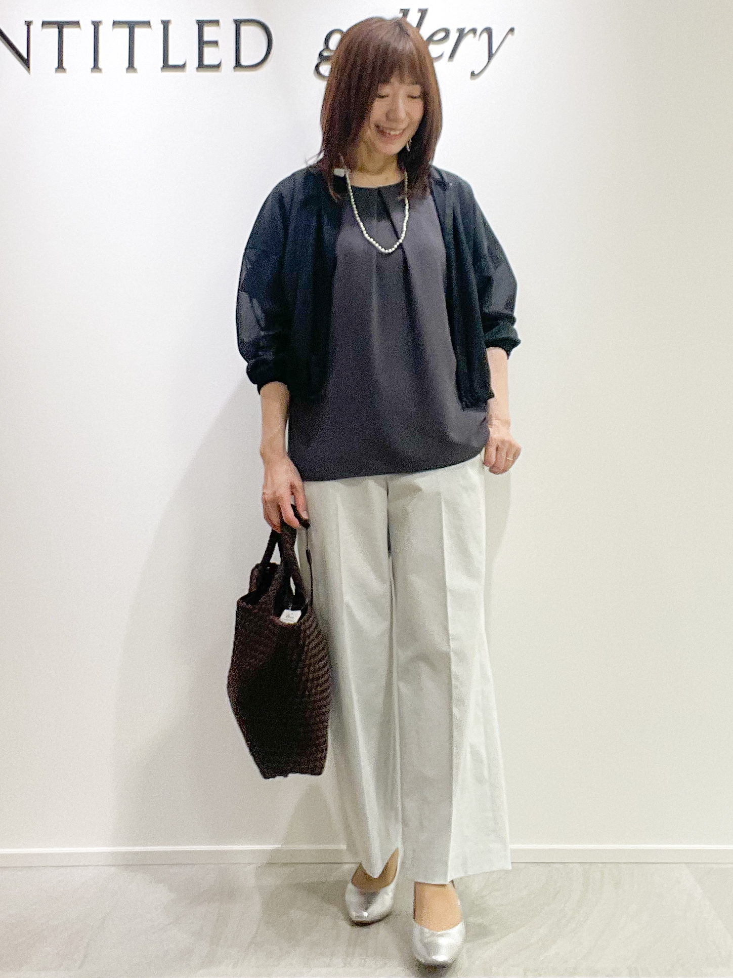 めいさんの「UNTITLED｜トリコットシアーブラウス」を使ったコーディネート