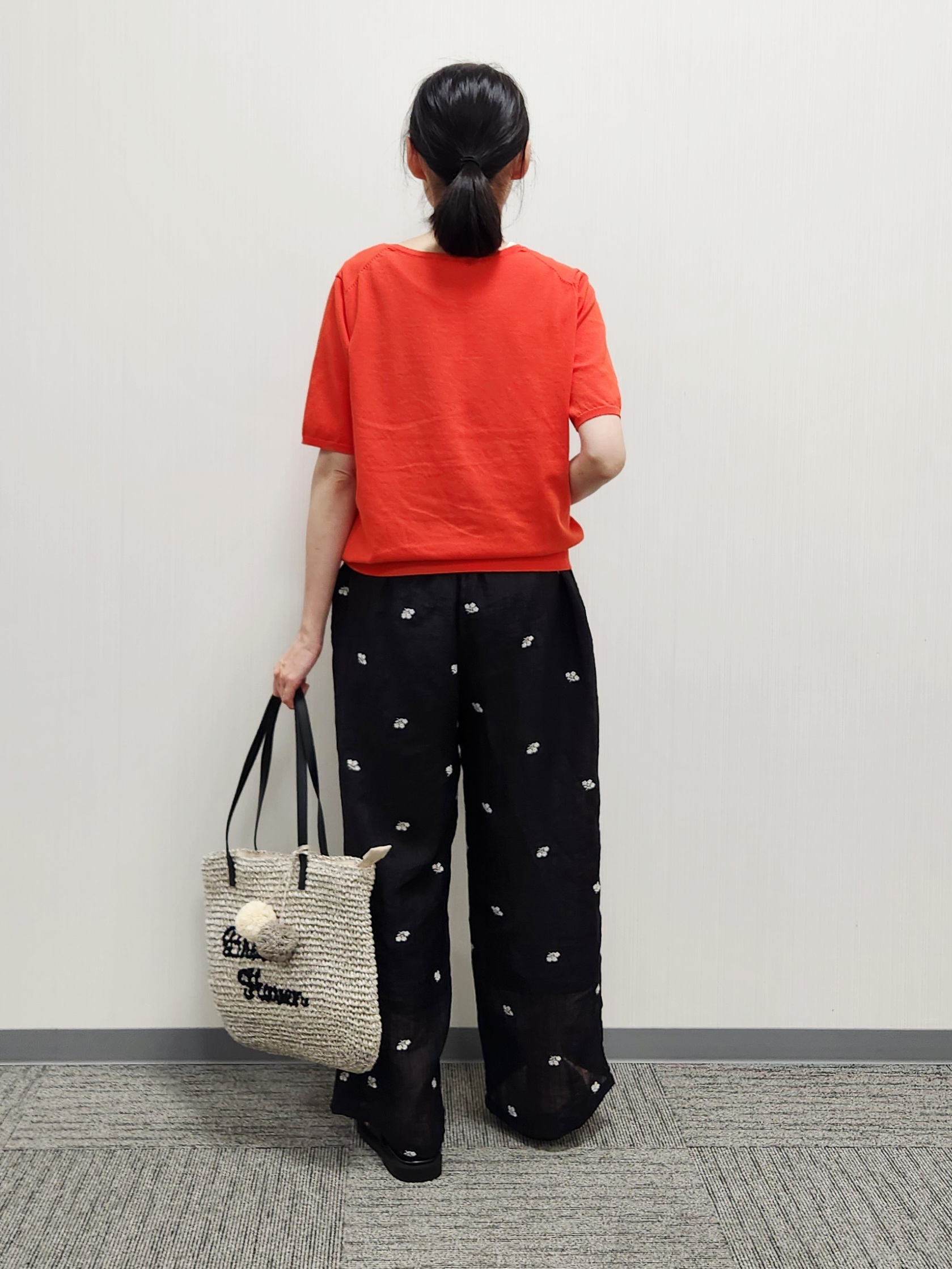 naraさんの「Dessin｜【9色展開/接触冷感/UVカット】ドライタッチサマーニットT」を使ったコーディネート