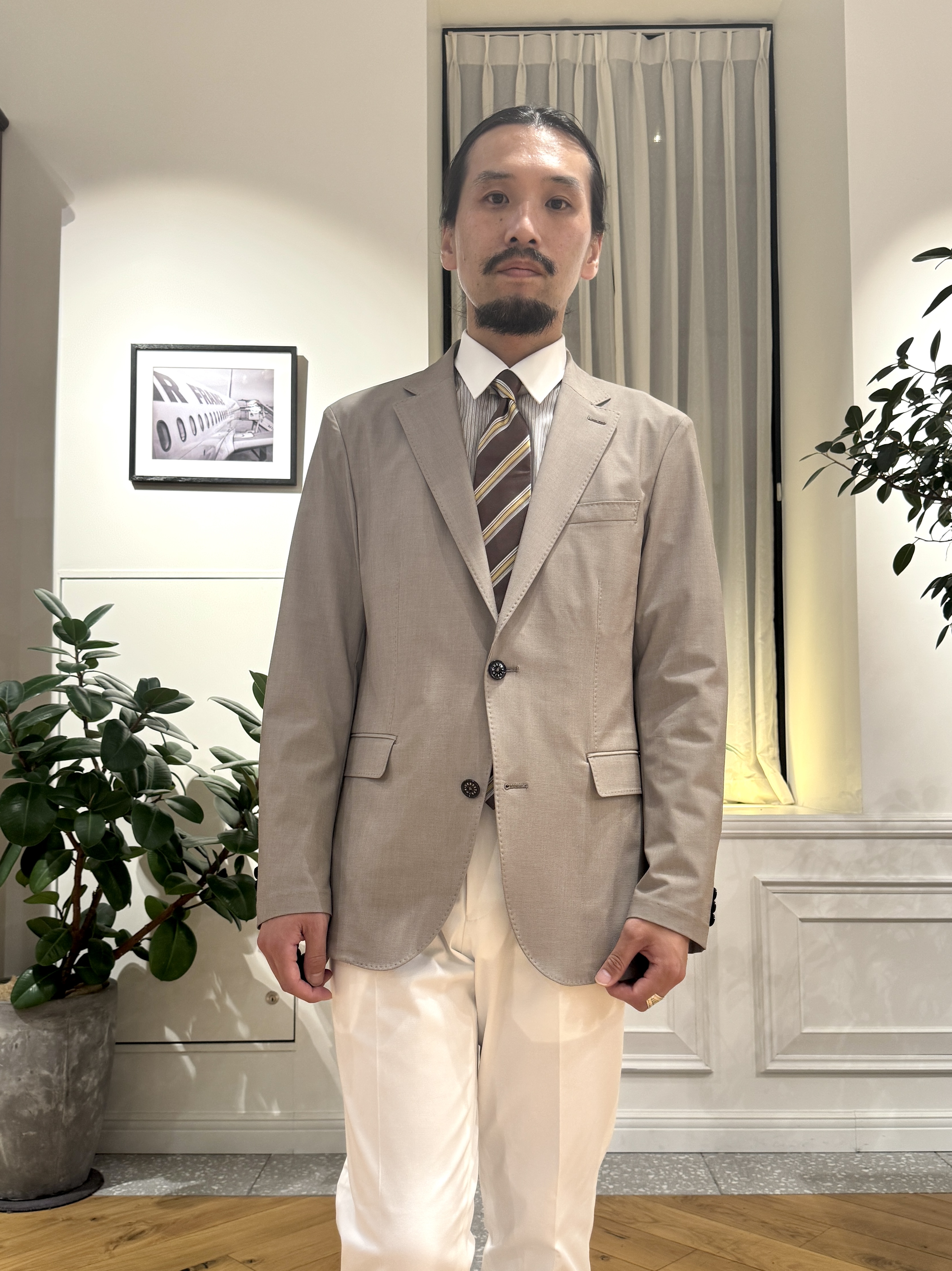 kawarataniさんの「DRESSTERIOR｜【セットアップ可/MonoMax4月号掲載/Safari5月号掲載】CARREMAN ストレッチジャ」を使ったコーディネート