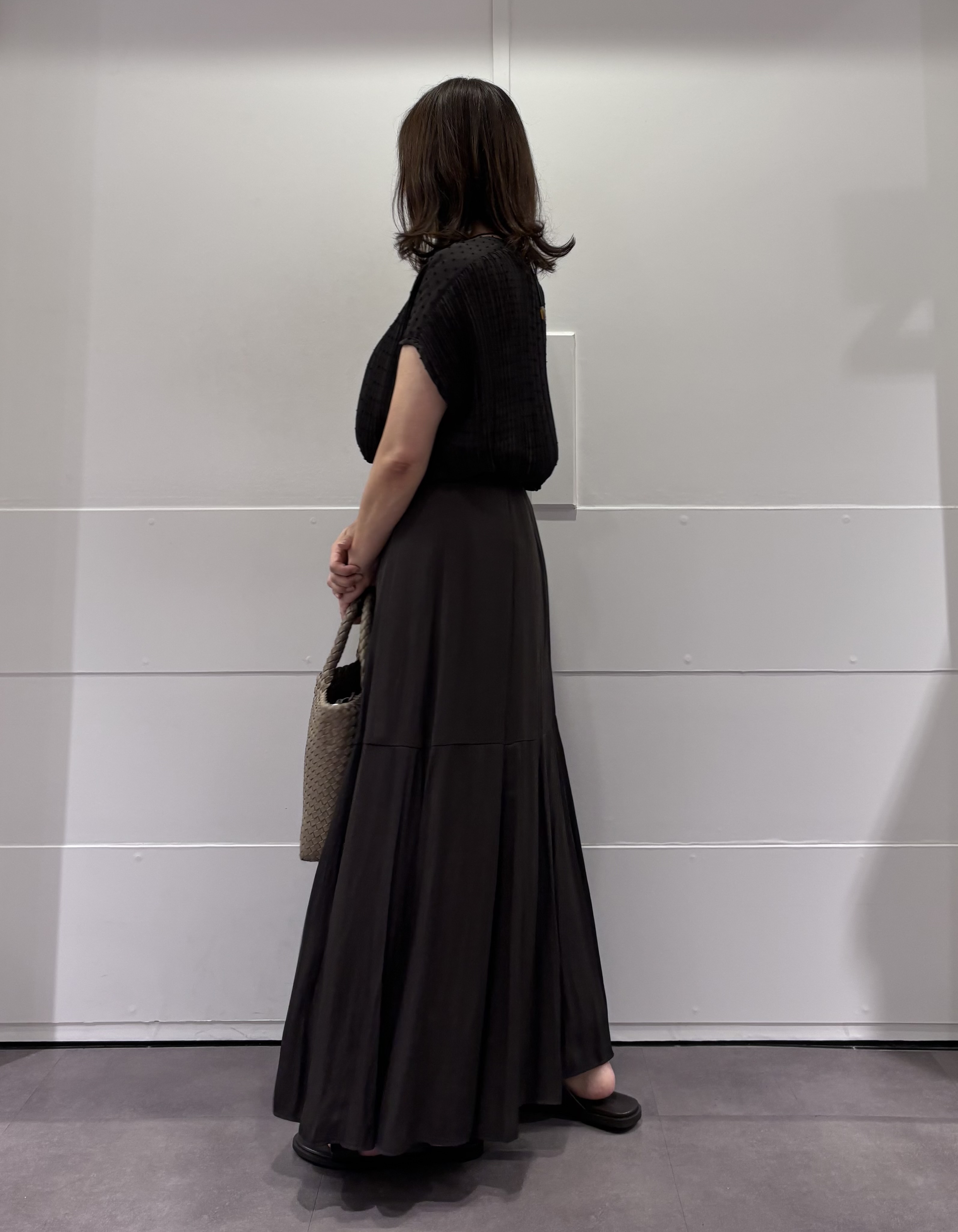 TOKOさんの「UNTITLED｜【1枚で着映える】ドットジャガードブラウス」を使ったコーディネート