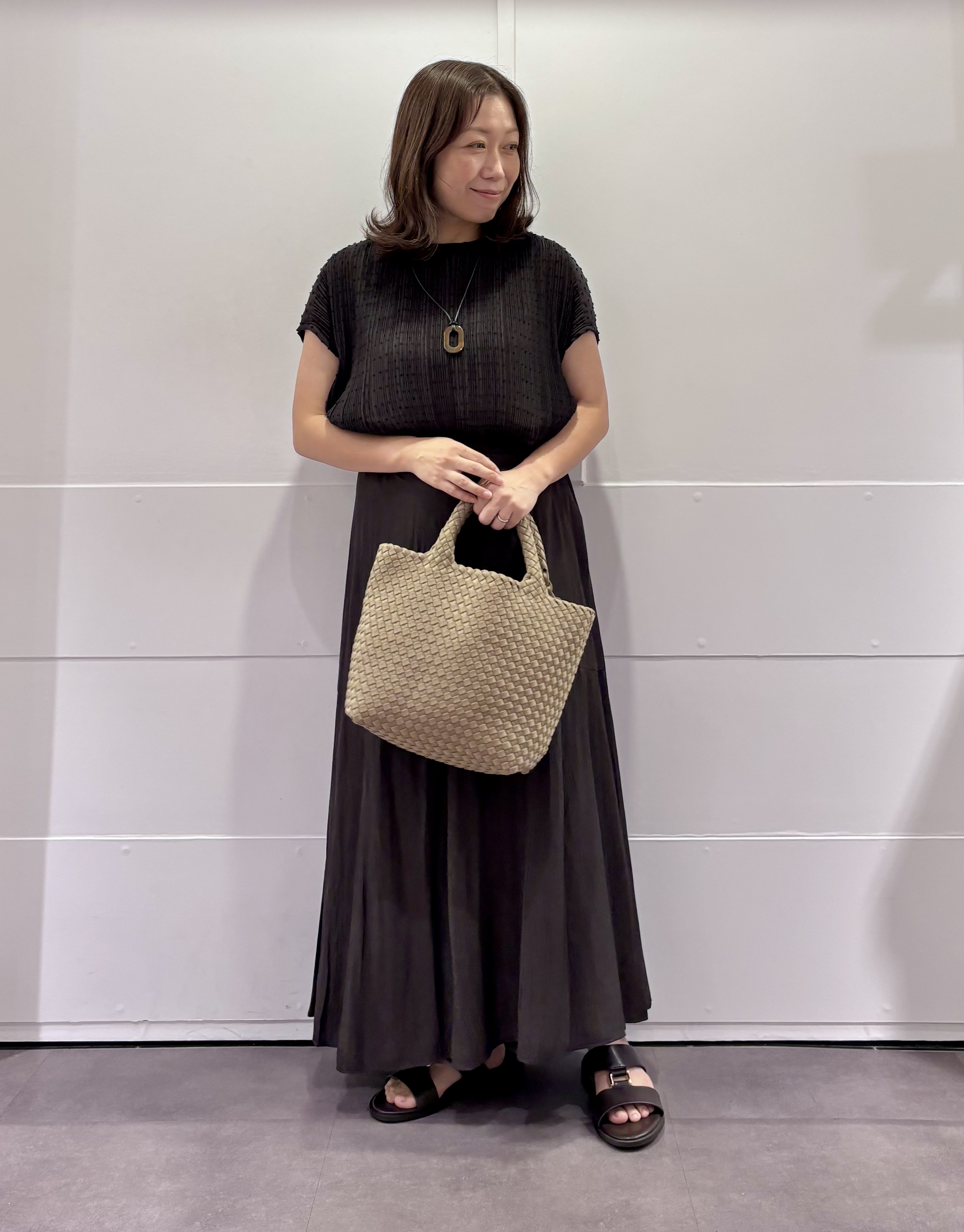 TOKOさんの「UNTITLED｜【1枚で着映える】ドットジャガードブラウス」を使ったコーディネート