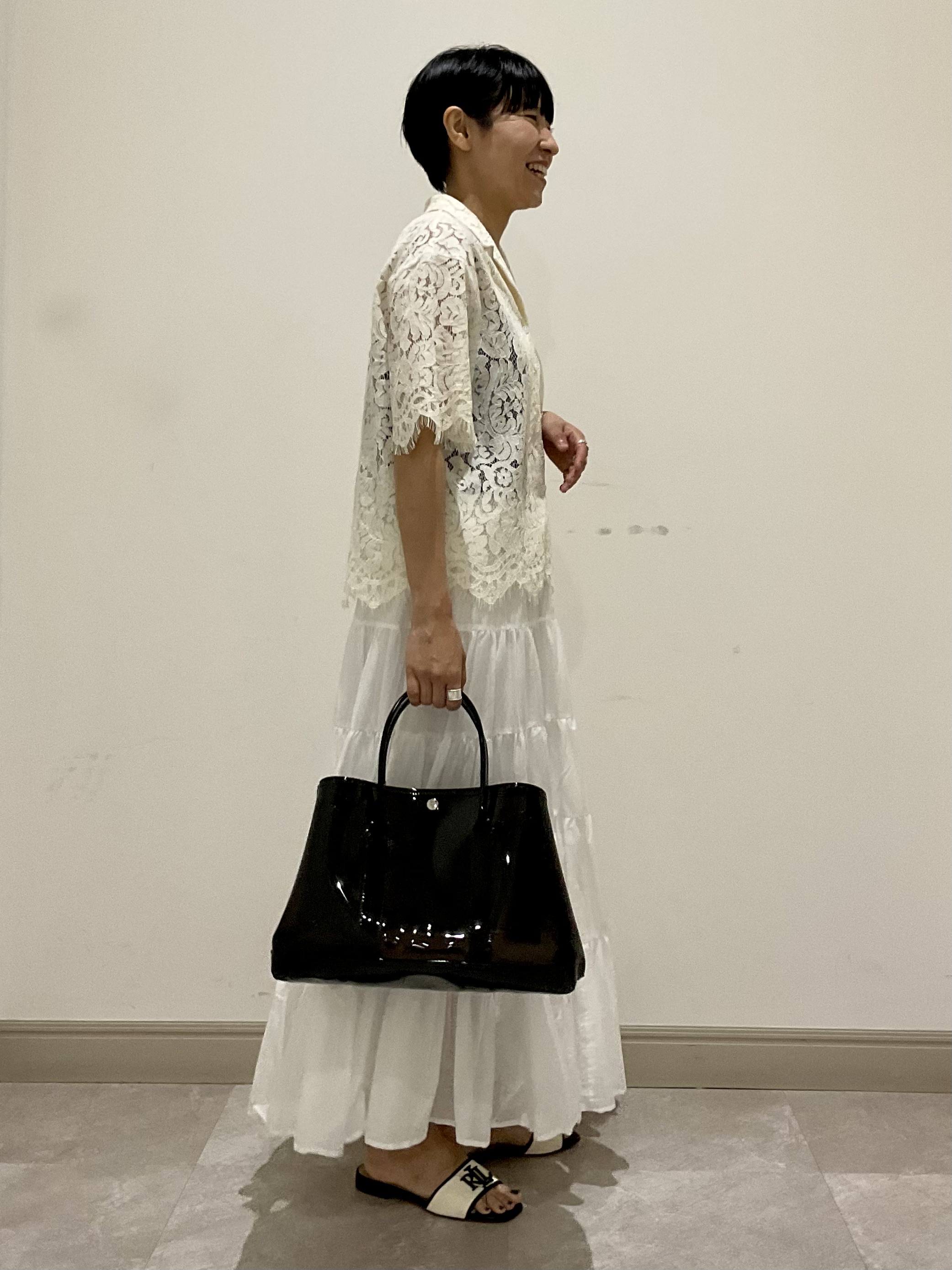 OGATAさんの「DRESSTERIOR｜コードレースブラウス」を使ったコーディネート