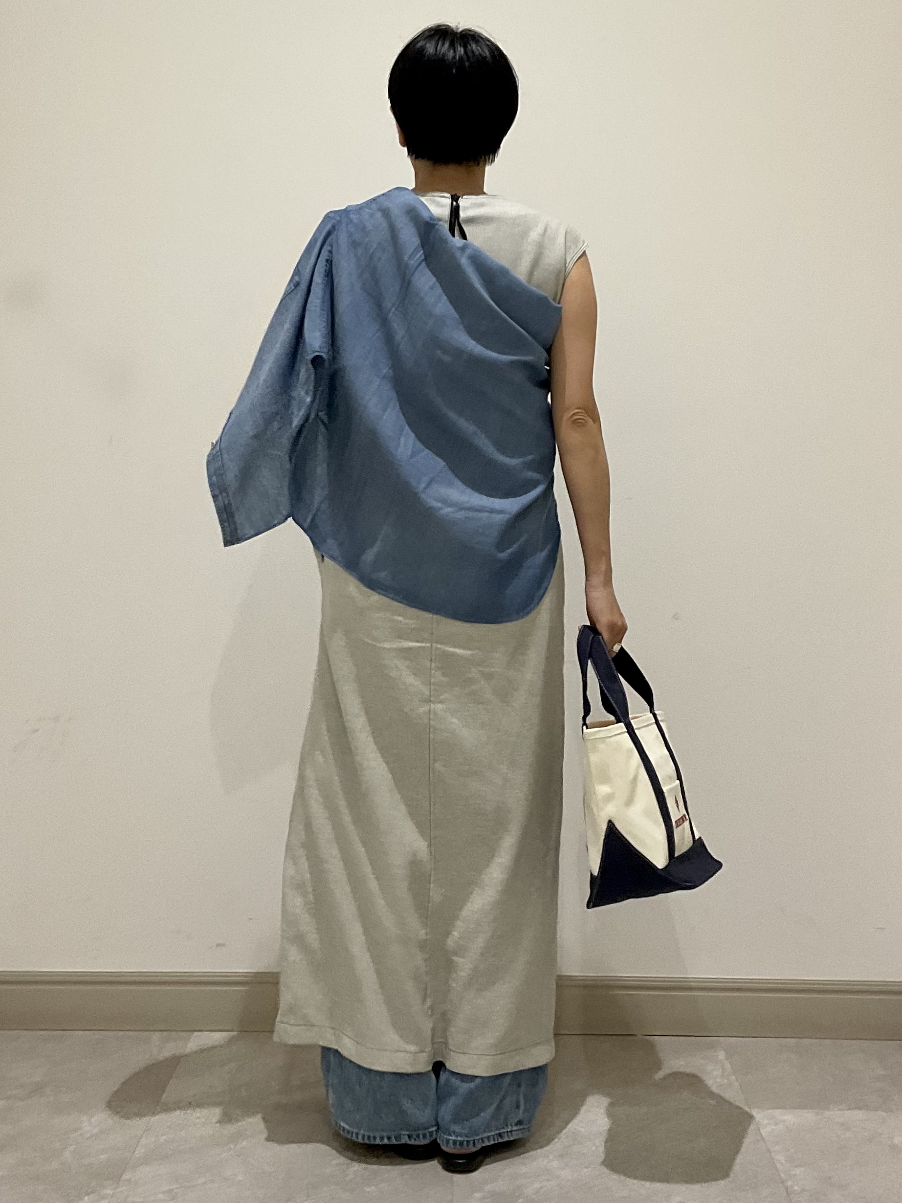 OGATAさんの「DRESSTERIOR｜【セットアップ可/UVカット/接触冷感/吸水速乾】ウォッシャブル Iラインワンピース」を使ったコーディネート