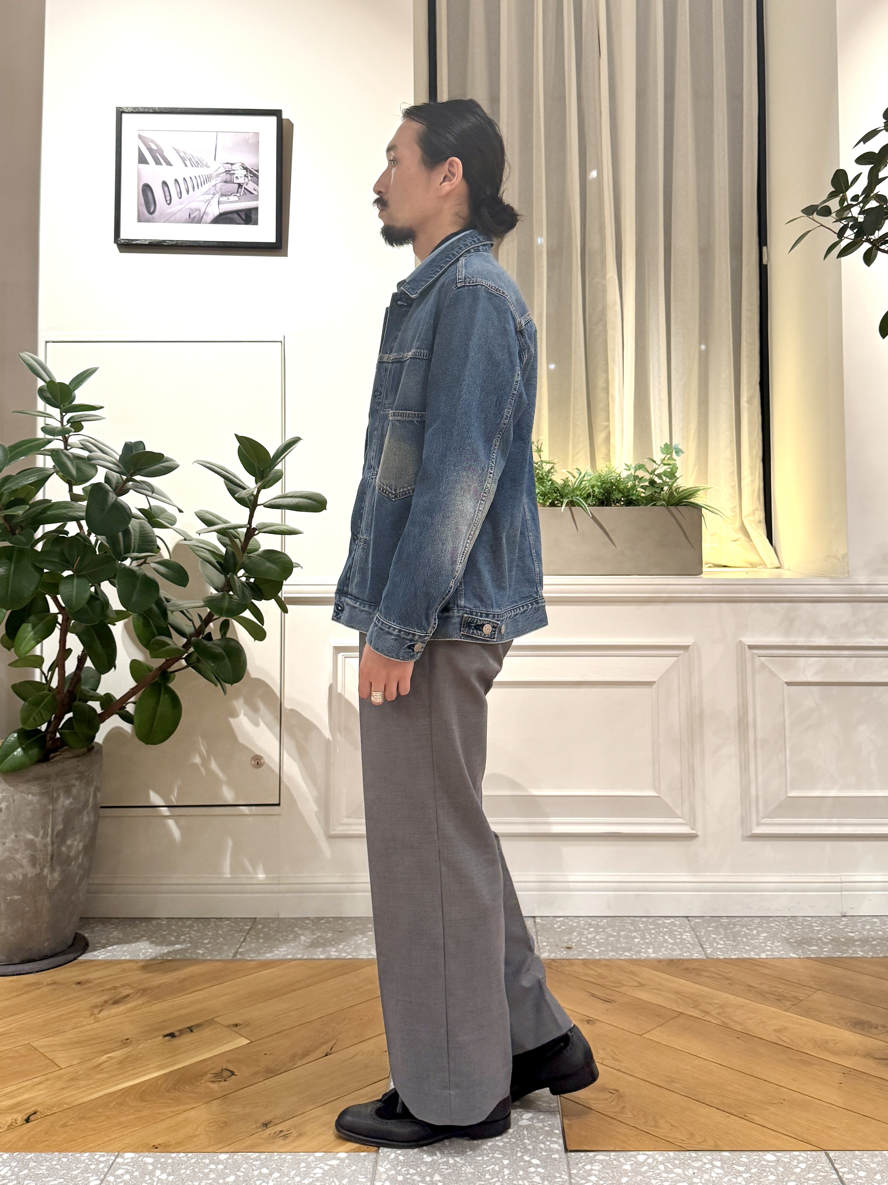 kawarataniさんの「DRESSTERIOR｜ファーストモデル ユーズドデニムGジャン」を使ったコーディネート