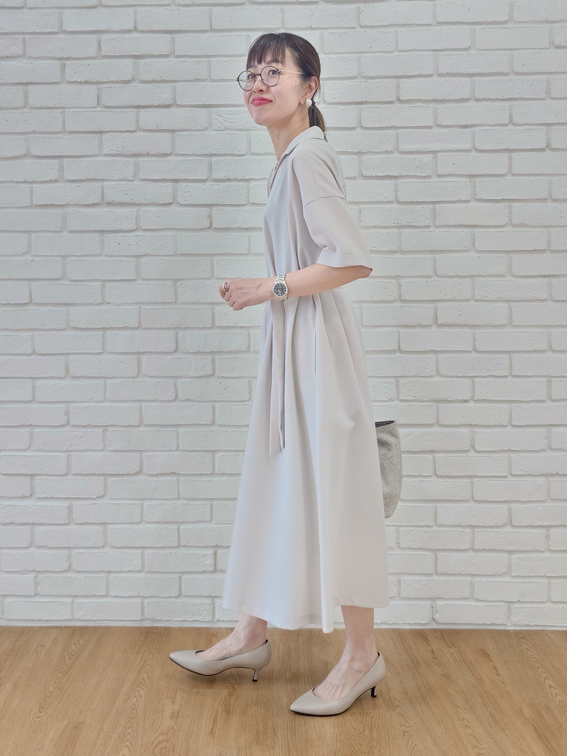 MUTSUKOさんの「UNTITLED｜バンブーハンドルトート」を使ったコーディネート