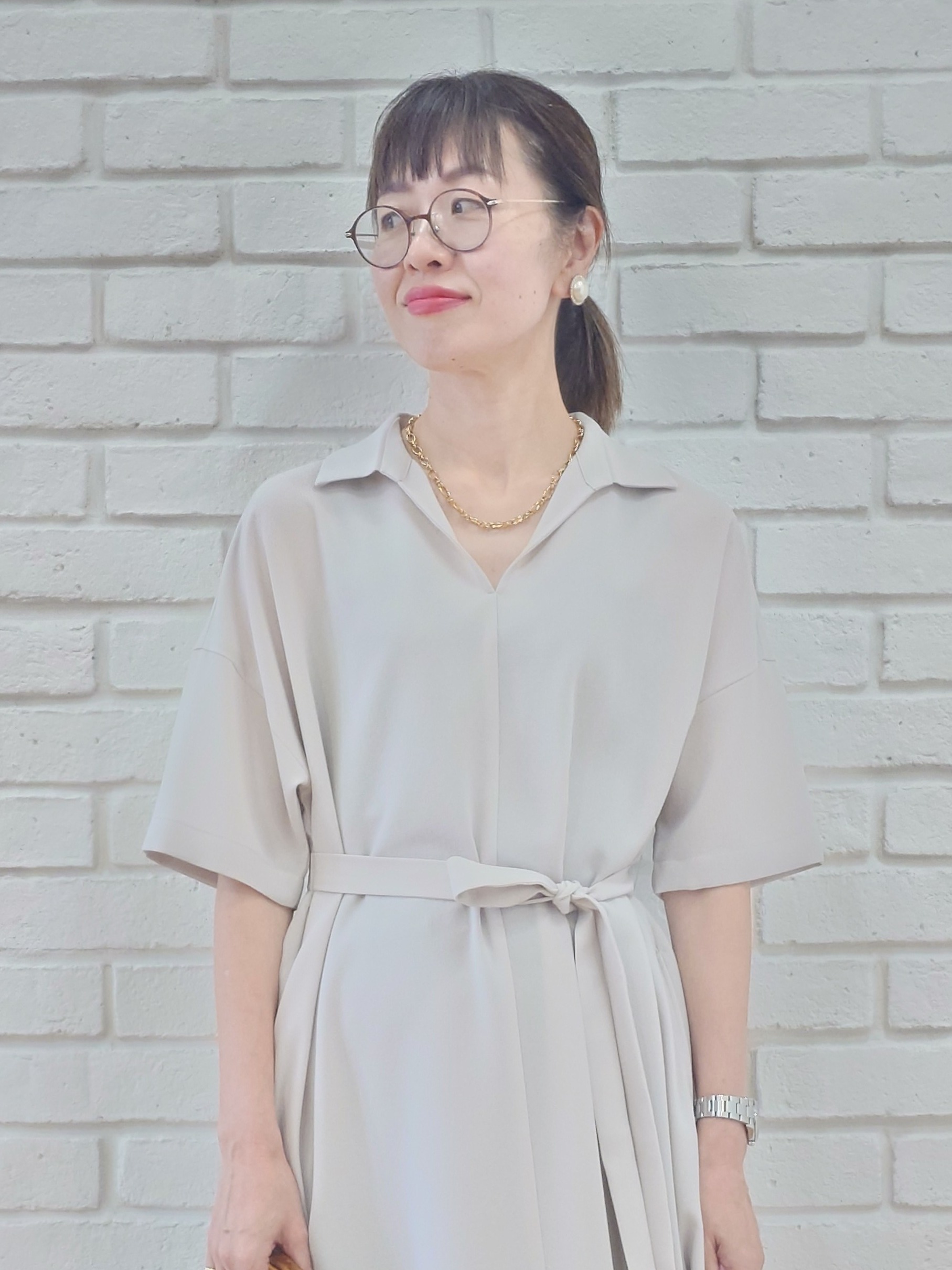 MUTSUKOさんの「UNTITLED｜バンブーハンドルトート」を使ったコーディネート