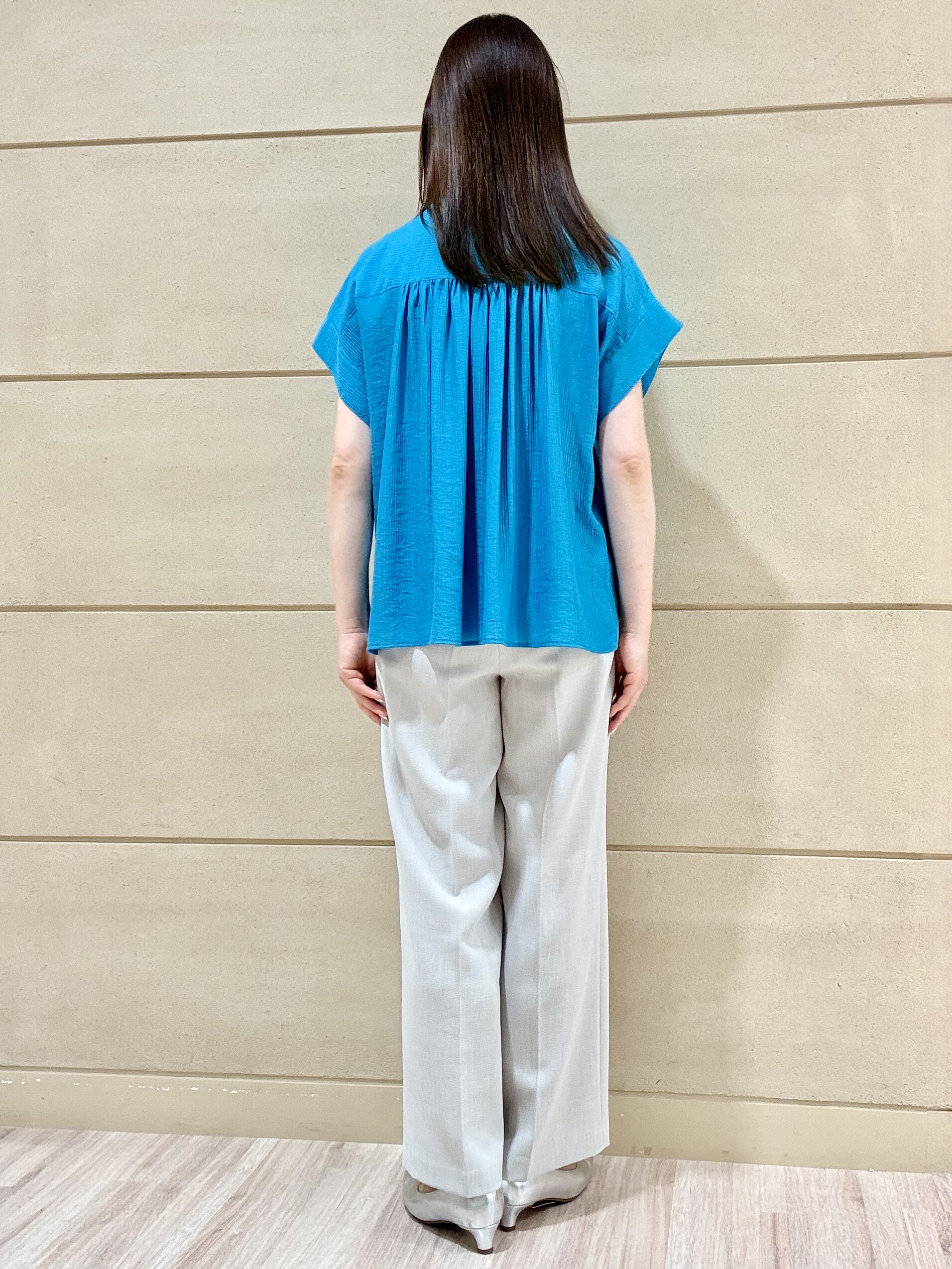 Marさんの「Reflect｜ドビーストライプドルマンスリーブブラウス」を使ったコーディネート