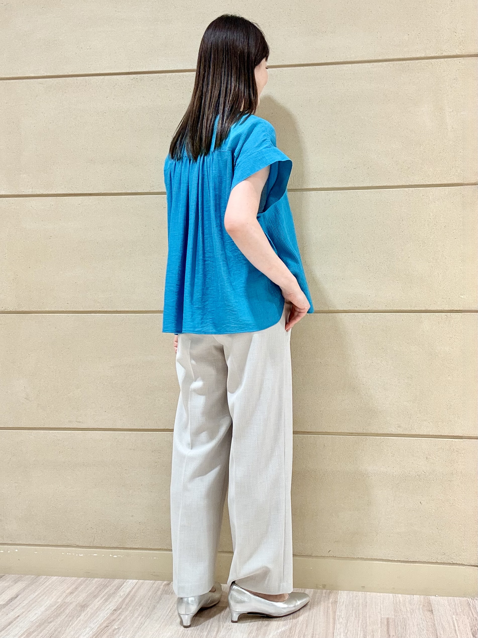 Marさんの「Reflect｜ドビーストライプドルマンスリーブブラウス」を使ったコーディネート