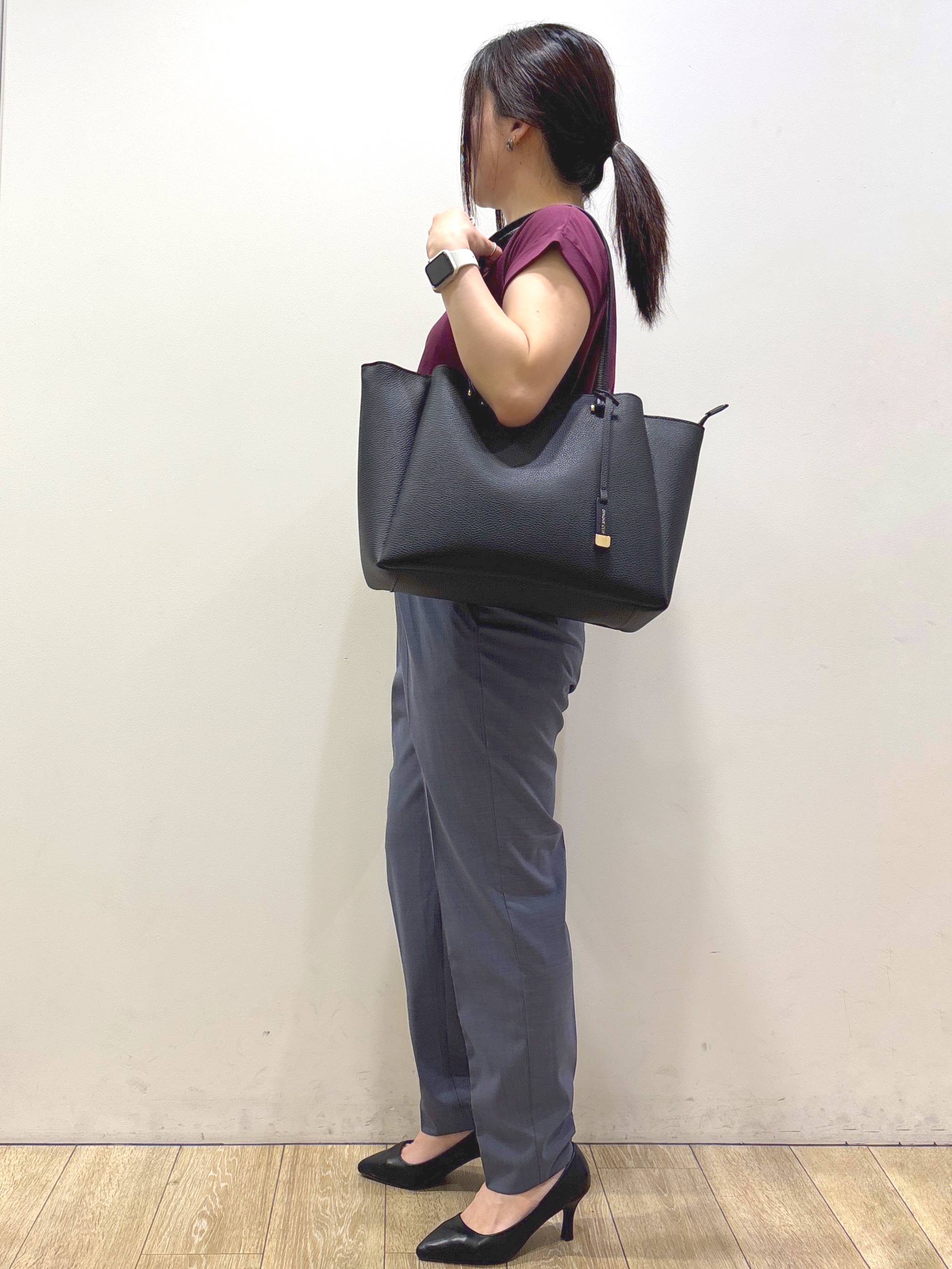mameさんの「index｜【接触冷感／UV】ワンポイント刺繍Tシャツ《7col／XS~3L／洗濯機OK》」を使ったコーディネート