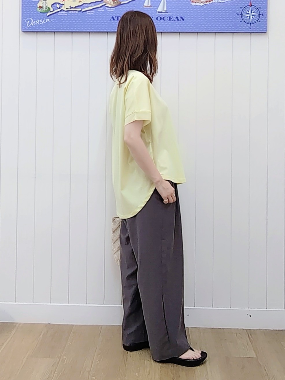 itoさんの「Dessin｜【接触冷感/UVカット】美光沢カットソーワイドシルエット」を使ったコーディネート