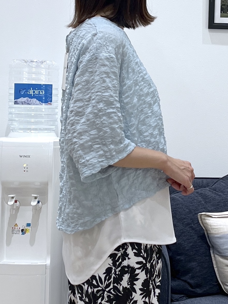 canaさんの「Dessin｜【マシンウォッシャブル】エアリーシアー 5分袖プルオーバーシャツ」を使ったコーディネート
