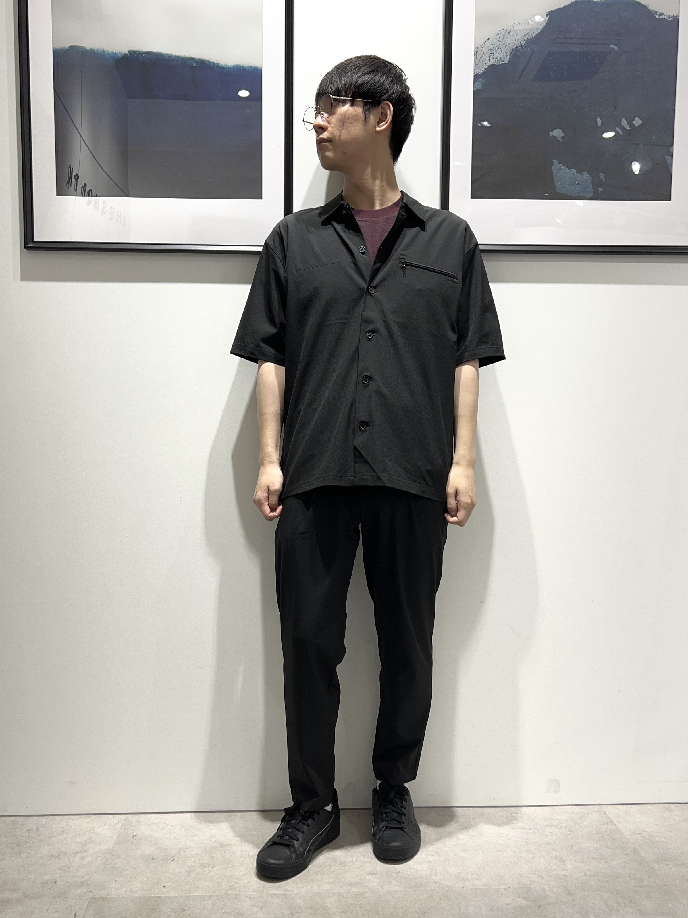 。さんの「THE SHOP TK｜【吸水速乾／接触冷感／防シワ／マシンウォッシャブル】ハイドロクール 半袖シャツ」を使ったコーディネート