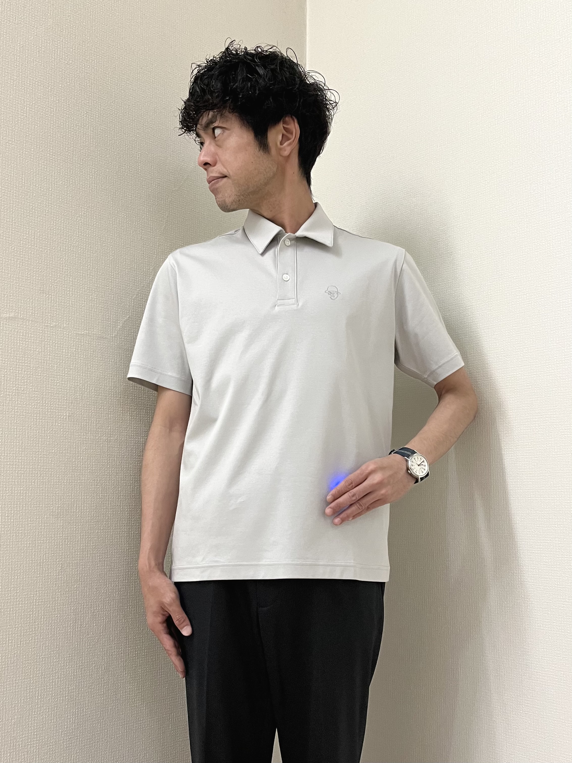 URAさんの「TAKEO KIKUCHI｜【BOWLER HAT LABEL】ピンヘッドジャージ ジャケット」を使ったコーディネート