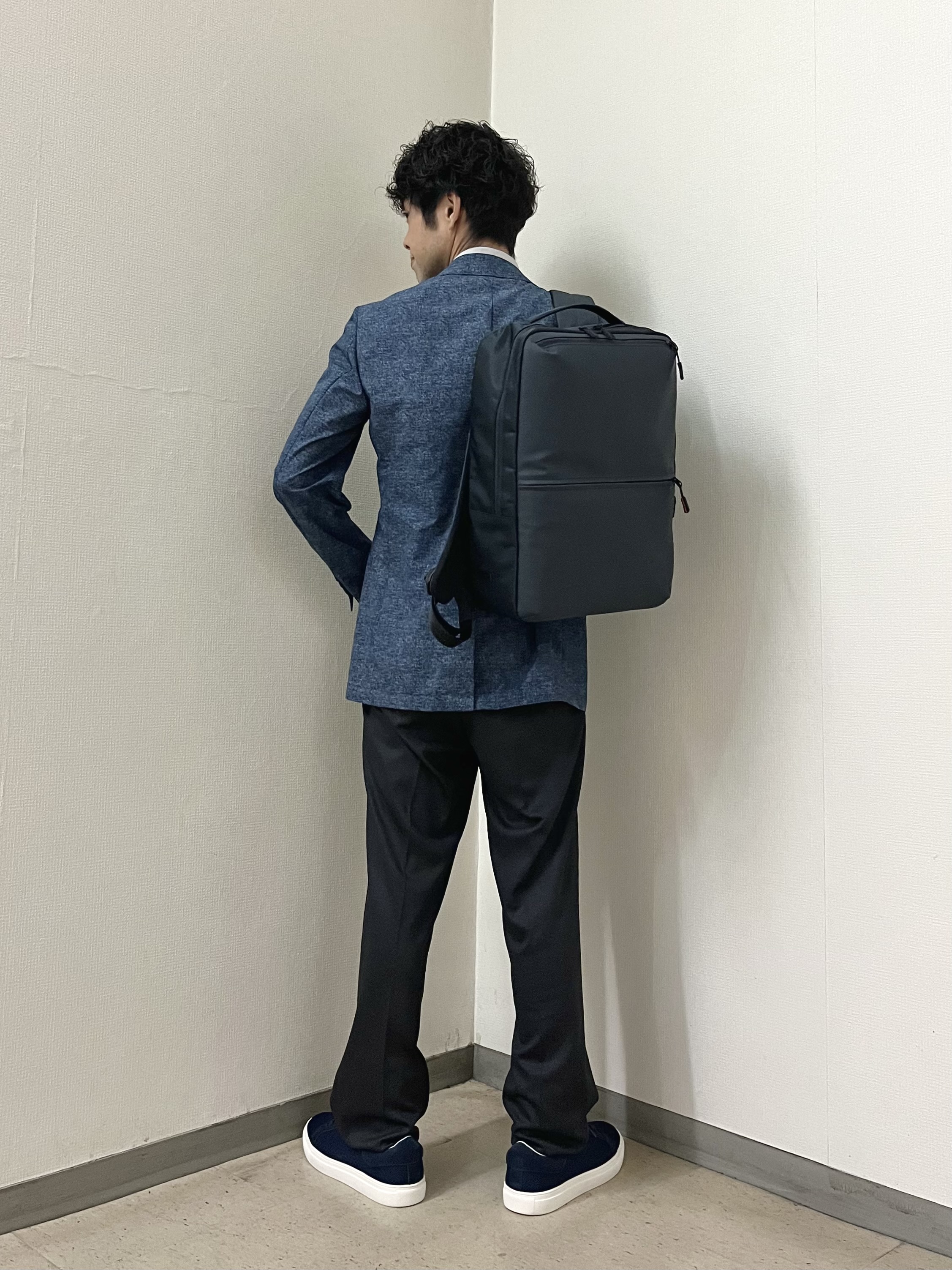 URAさんの「TAKEO KIKUCHI｜【抗菌防臭】COOL DOTS（R）ドビープリント ジャケット」を使ったコーディネート