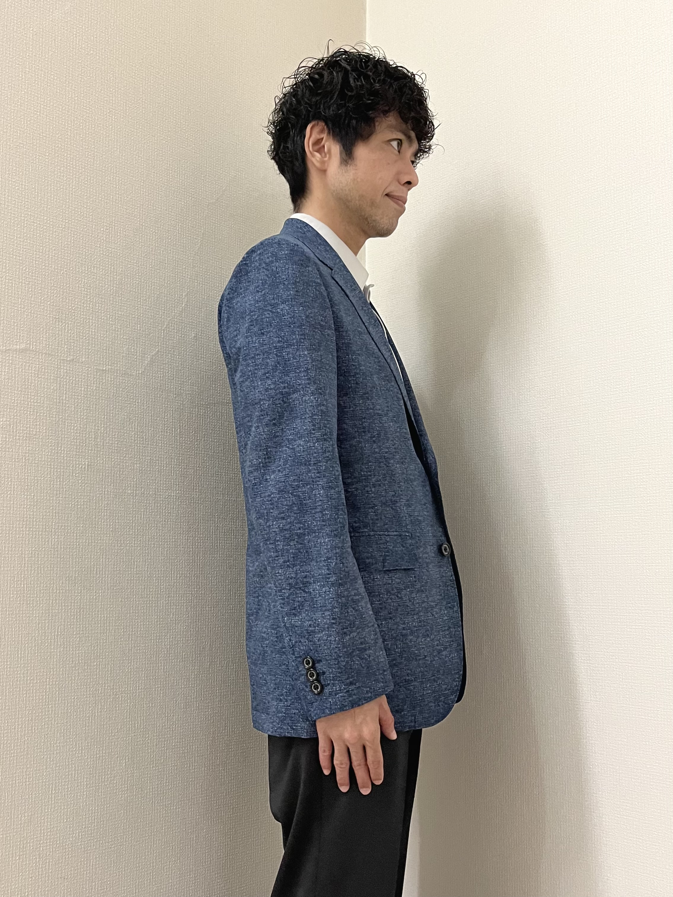 URAさんの「TAKEO KIKUCHI｜【抗菌防臭】COOL DOTS（R）ドビープリント ジャケット」を使ったコーディネート