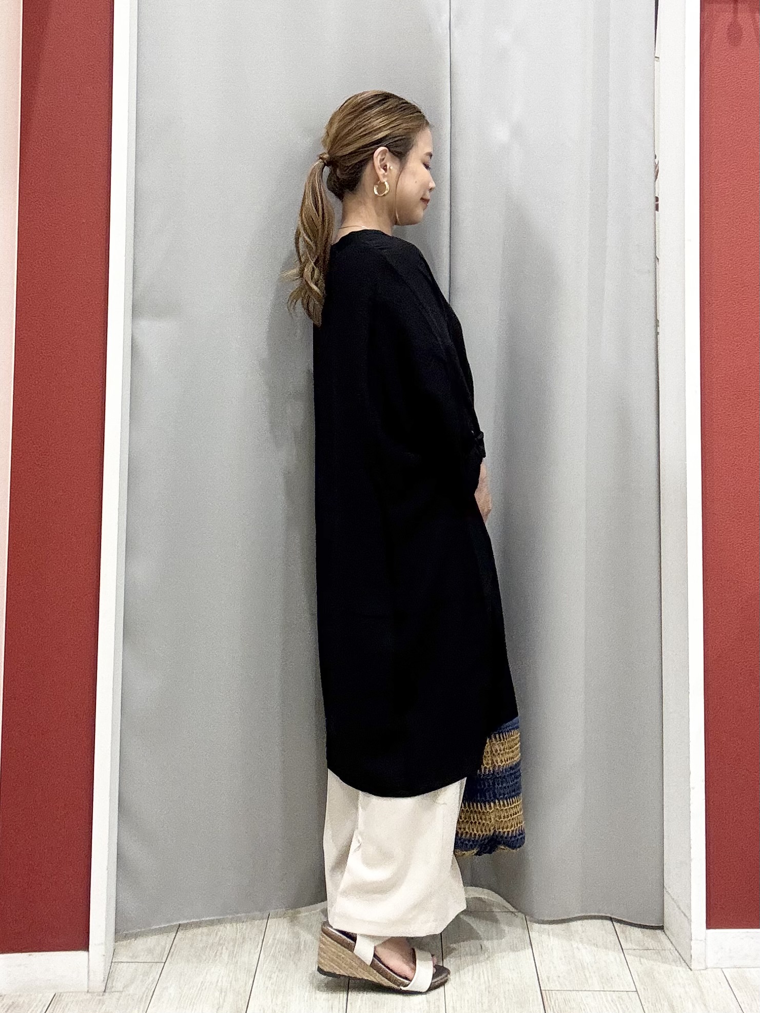 shioさんの「SHOO･LA･RUE｜【ひんやり/S-LL/洗濯機可】体型カバーにも ゆるっとリラックスチュニック」を使ったコーディネート