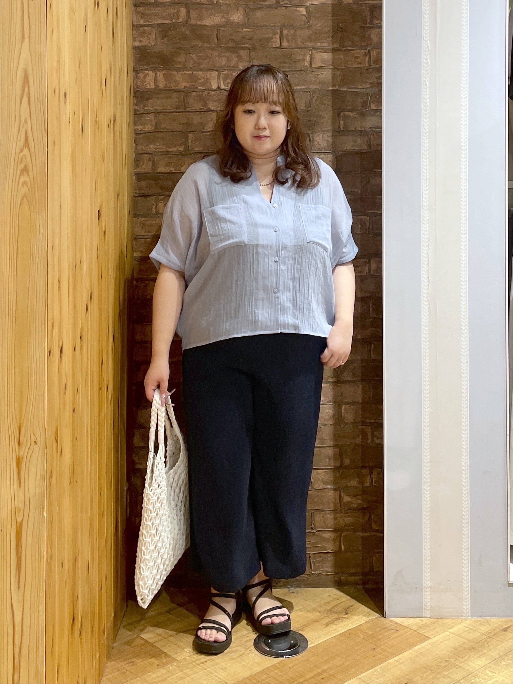 Risaさんの「SHOO･LA･RUE｜シアーワッシャーポケドルマン」を使ったコーディネート