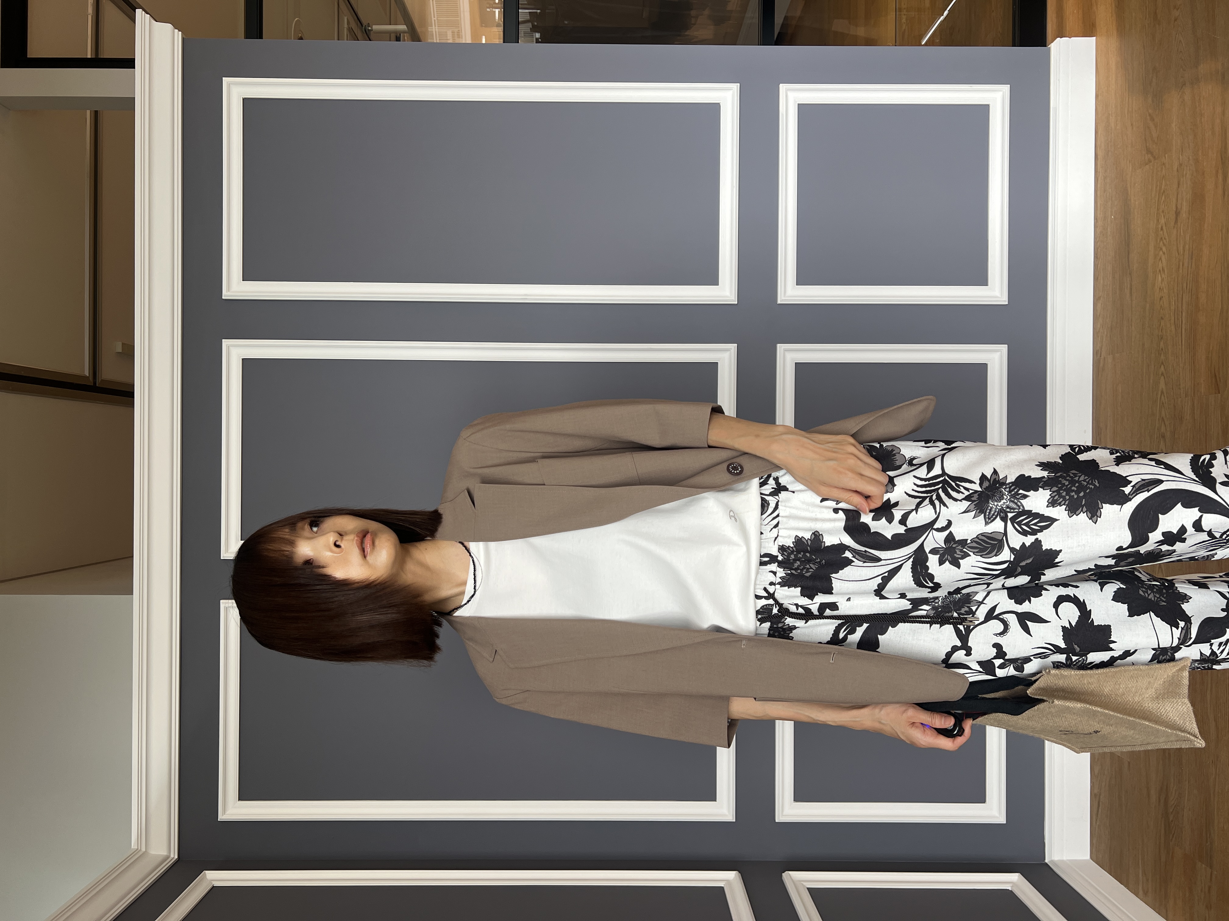 misaさんの「DRESSTERIOR｜【接触冷感/セットアップ可】 2WAYストレッチスリークオータージャケット」を使ったコーディネート